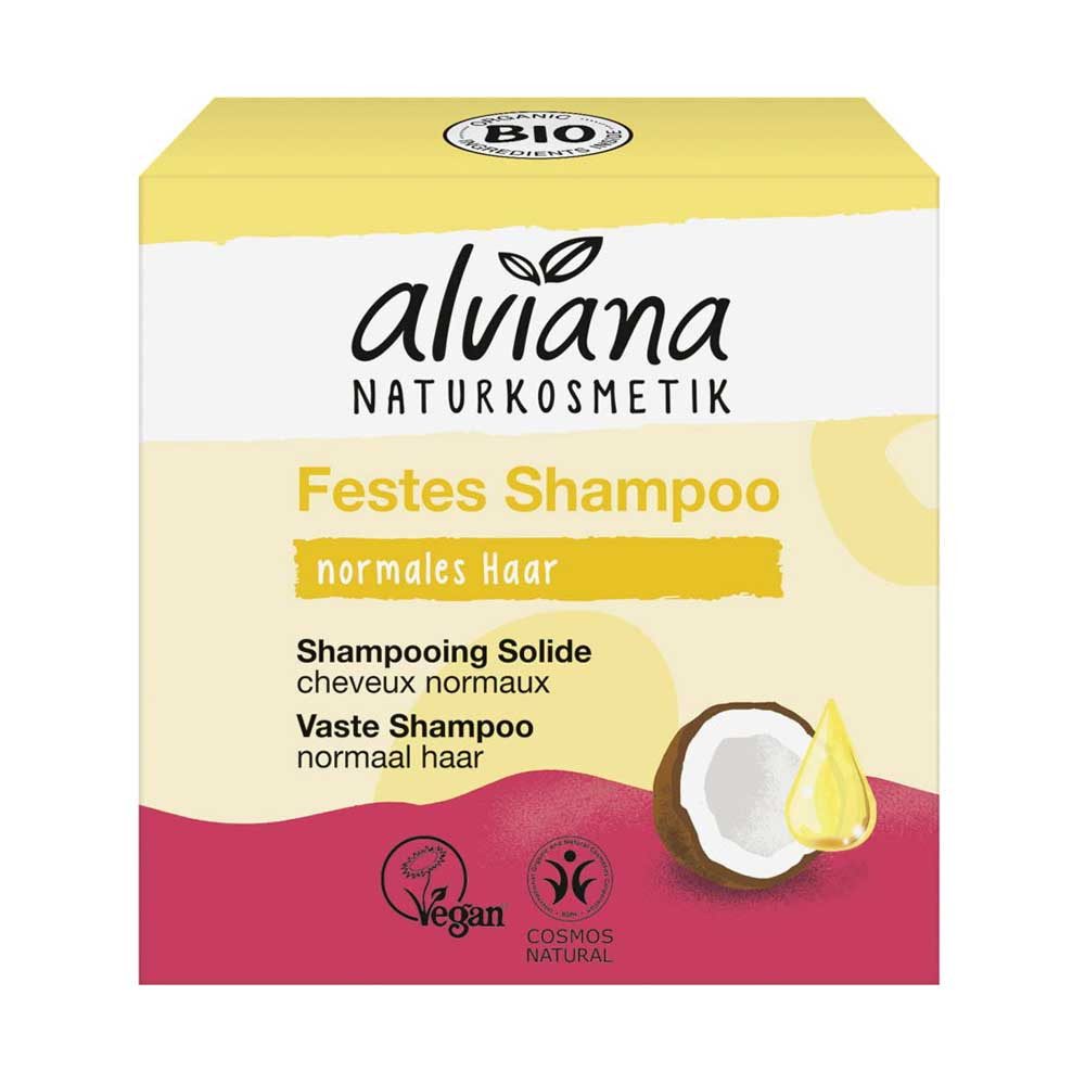 alviana Haarshampoo Festes Shampoo - Kokos & Arganöl 60g