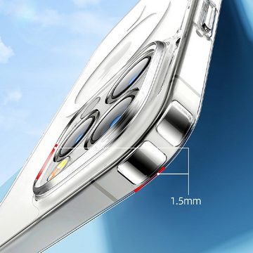 JOYROOM Handyhülle 14D Magnetic Case Hülle für iPhone 14 Pro/Plus, kompatibel mit MagSafe, transparent