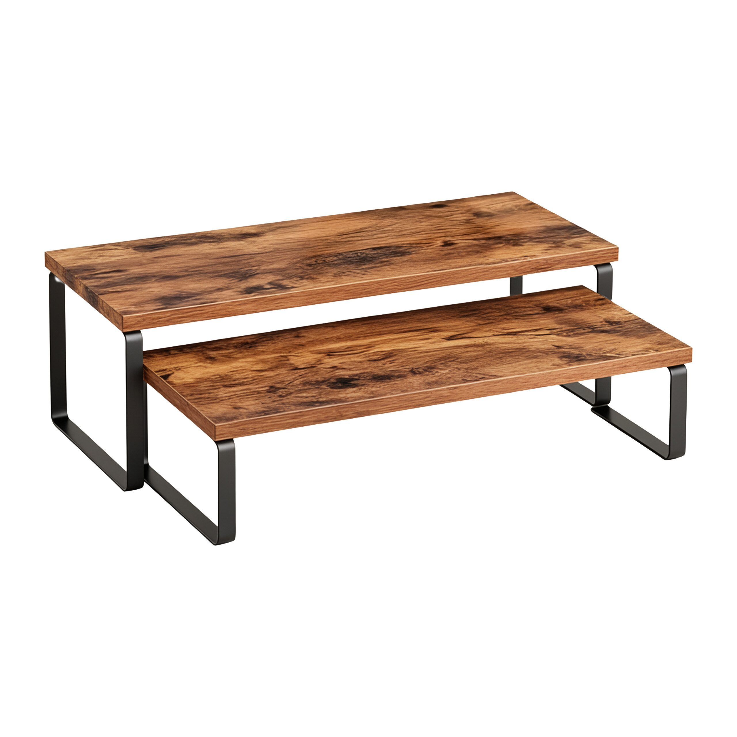 relaxdays Mehrzweckregal 2-tlg. Tischregal Set