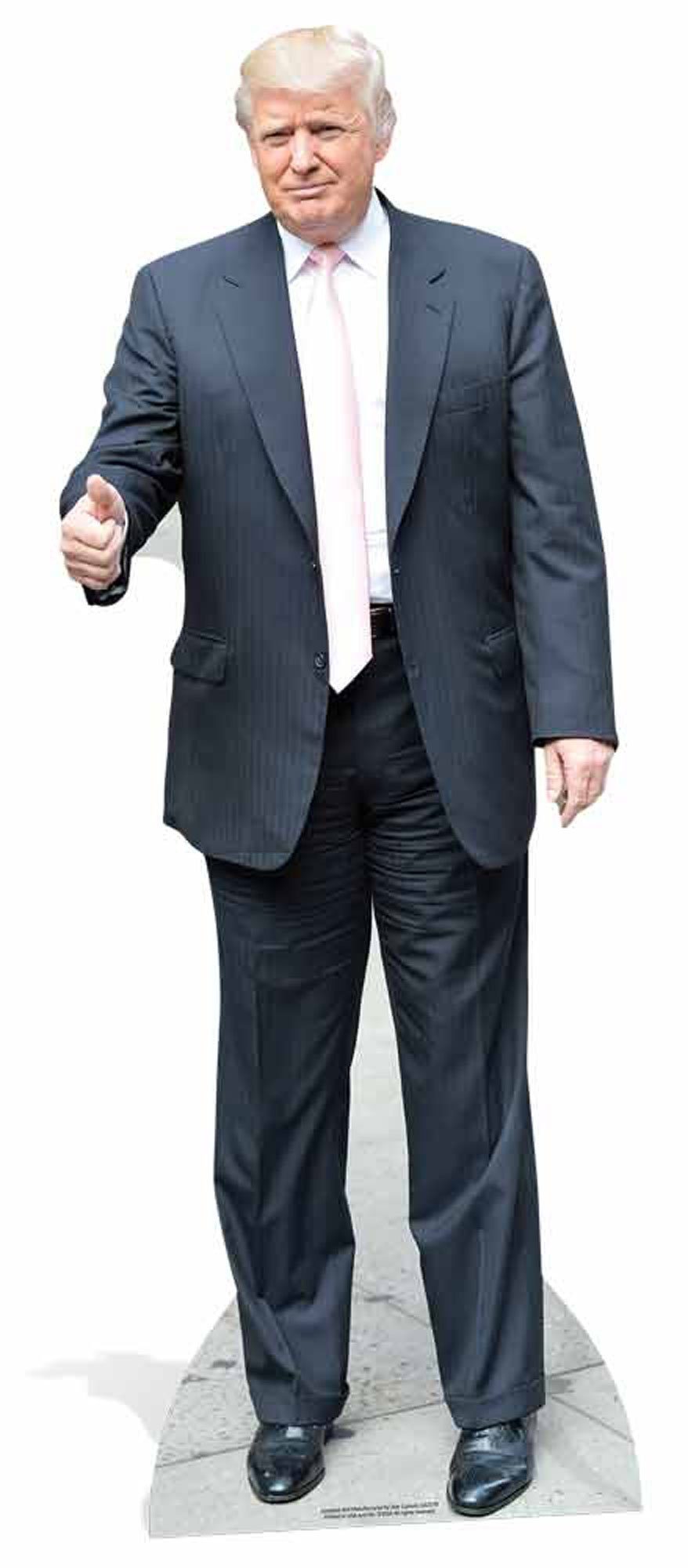 ca - empireposter Pappaufsteller - Donald Dekofigur Trump 71x188 cm Pink Tie