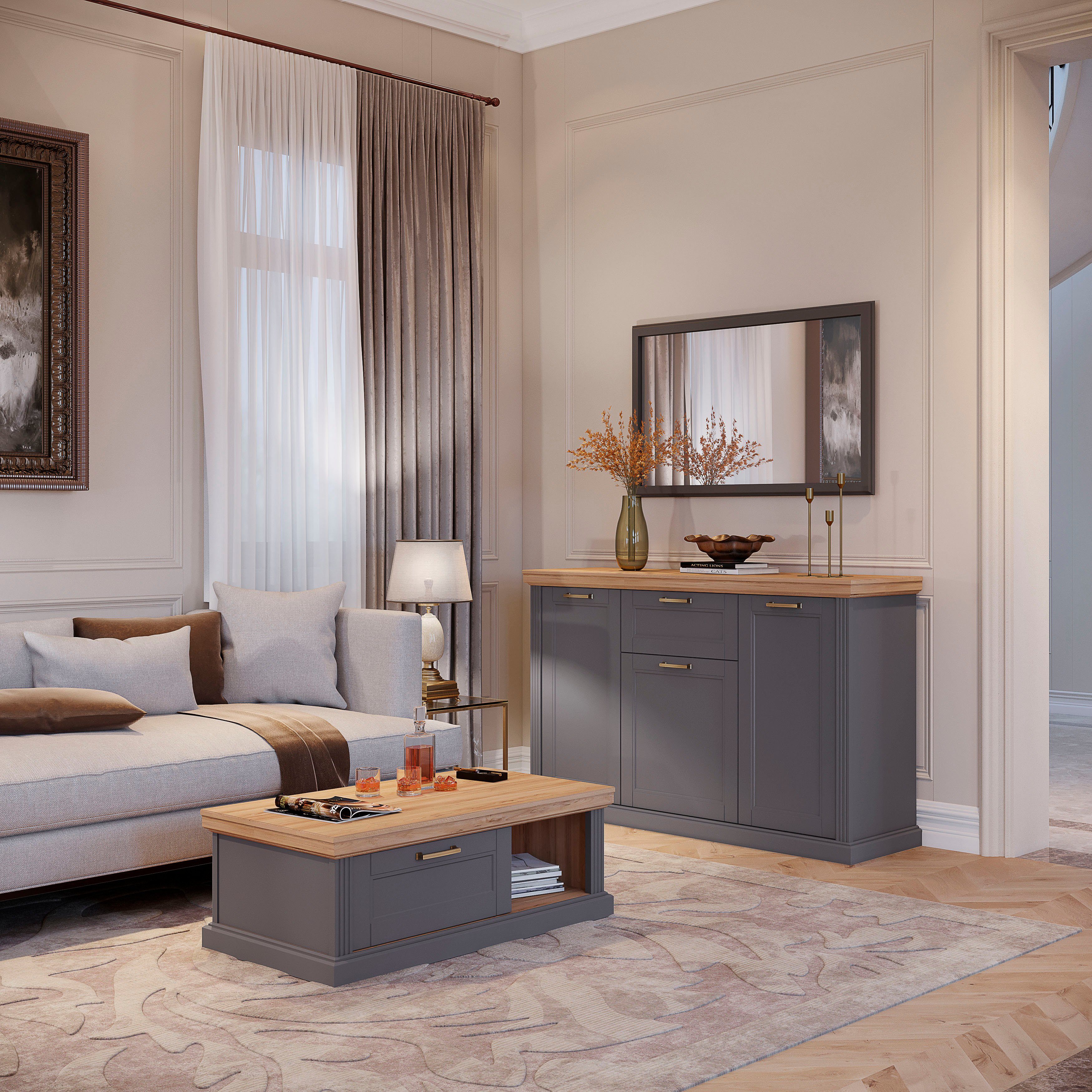 OTTO home Wandspiegel Tara, UV lackiertes MDF günstig online kaufen