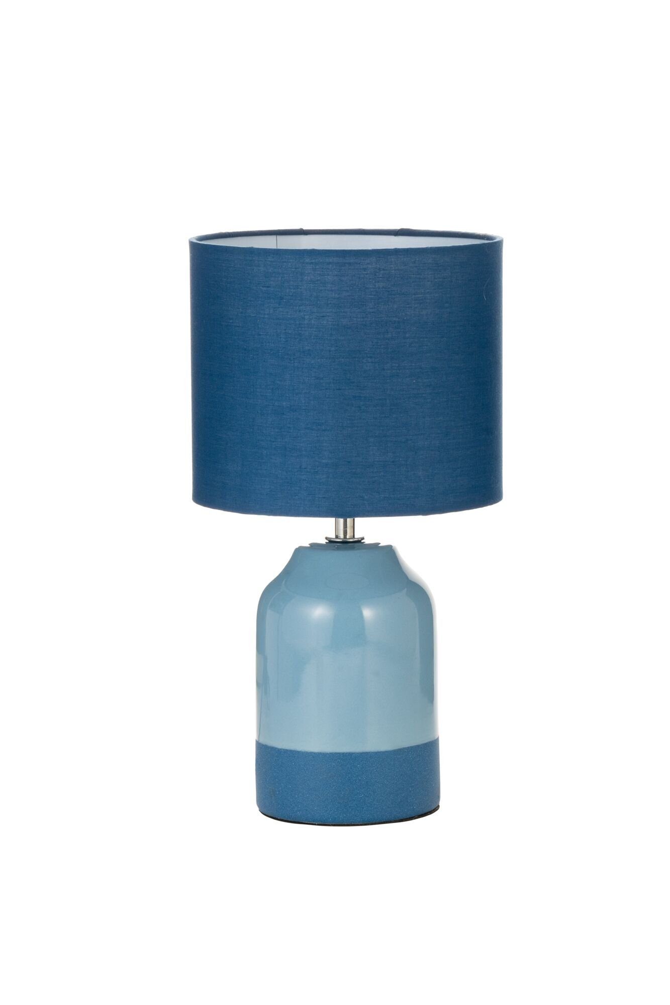 Sandy 230V E14 Pauleen Stoff/Keramik, Tischleuchte ohne blue/ Glow Leuchtmittel, max20W blue