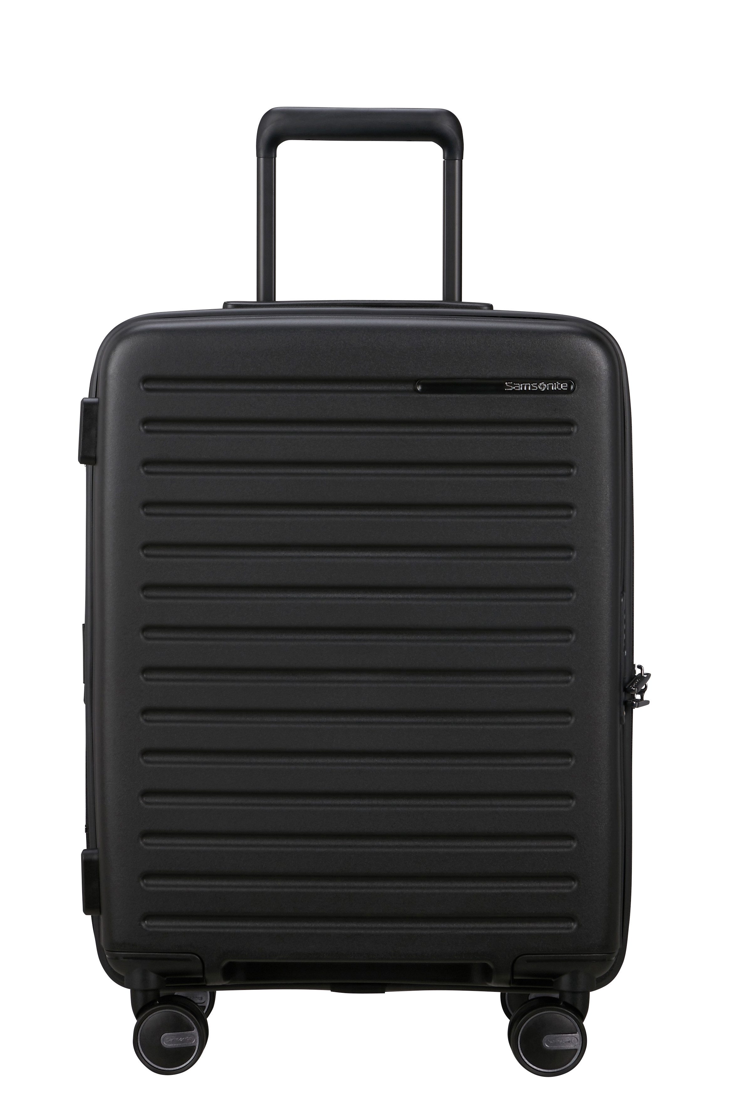 Samsonite Hartschalen-Trolley RESTACKD, 4 Rollen, mit fester Trennwand und verstellbaren Packgurten