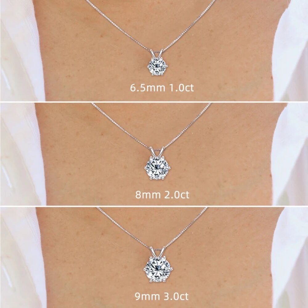 ROUGEMONT Kette mit Anhänger Funkelnde Moissanit günstig online kaufen