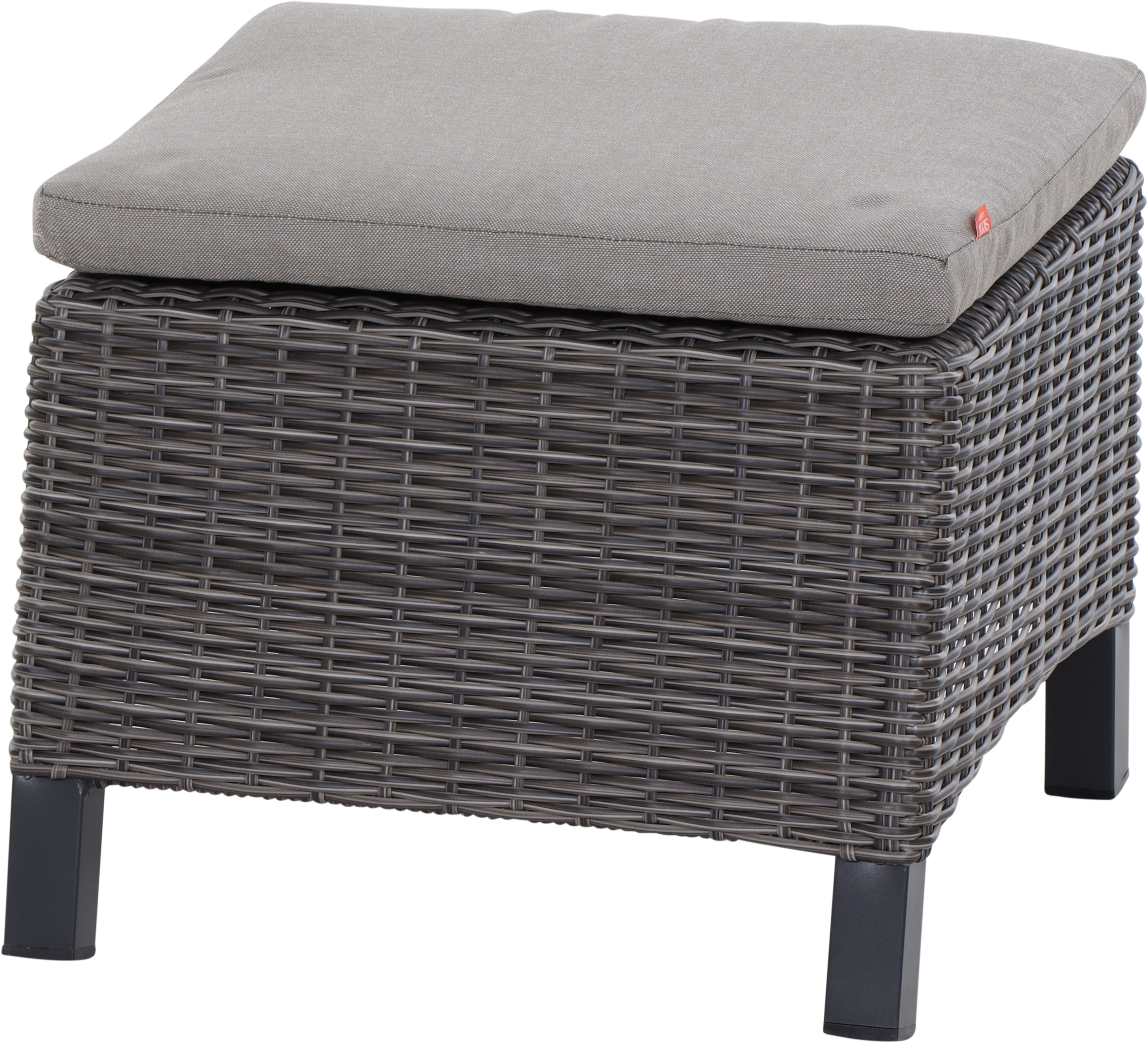 Siena Garden Hocker CORIDO, Gestell Aluminium, Gardino®-Geflecht, matt anthrazit/charcoal-grey
