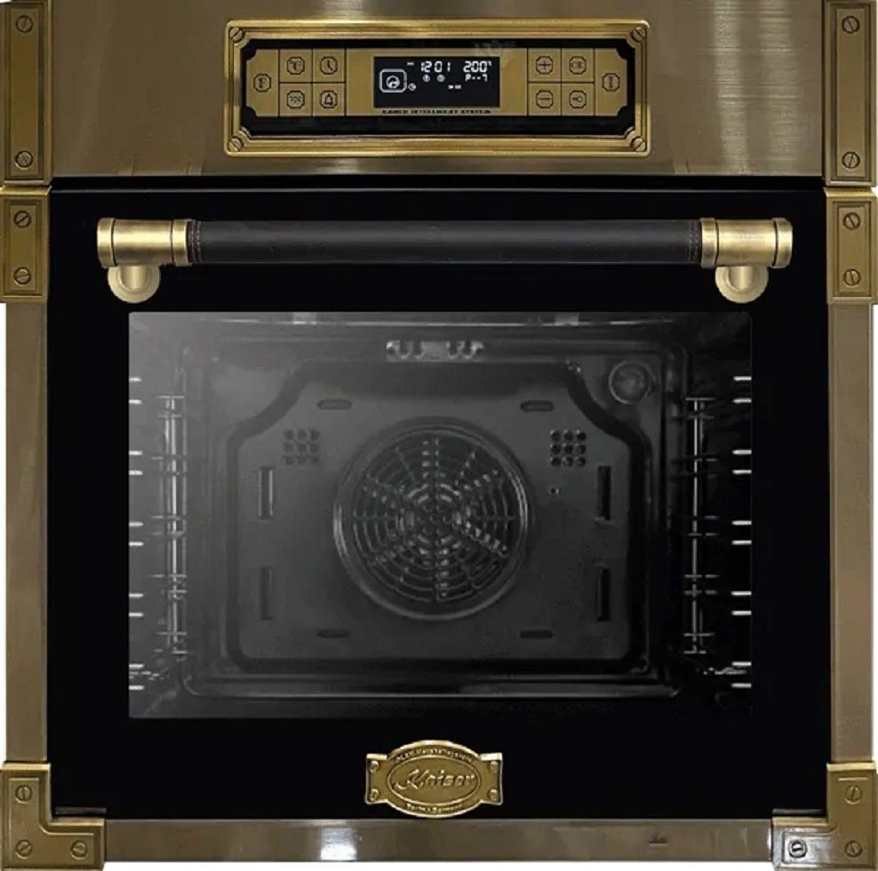 Kaiser Küchengeräte Backofen EH 6726 AD/2, mit 1-fach-Teleskopauszug, Retro Einbau Backofen 80L, 11 Betriebsfunktionen