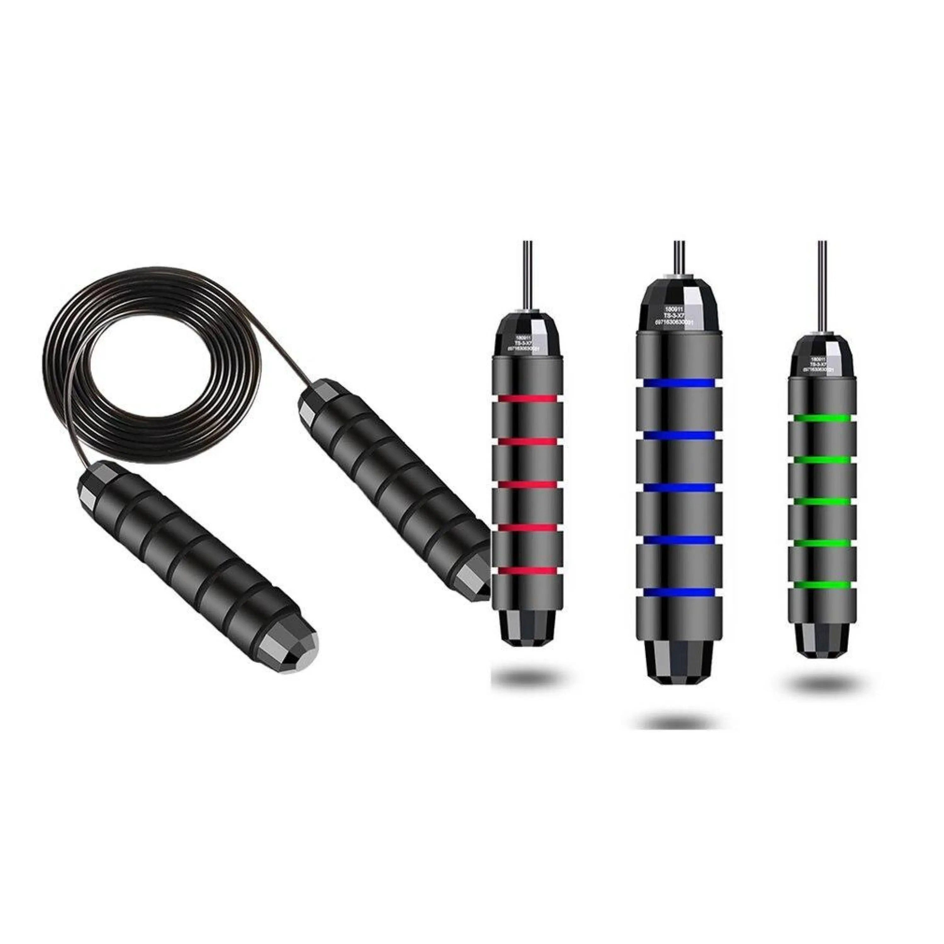 Sport-Knight® Springseil Fitness Springseil, verstellbares 2,70 m Seil, rutschfester Griff