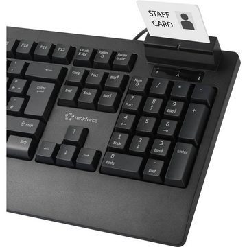 Renkforce Chipkartenleser-Tastatur Tastatur (Chipkarten-Leser)
