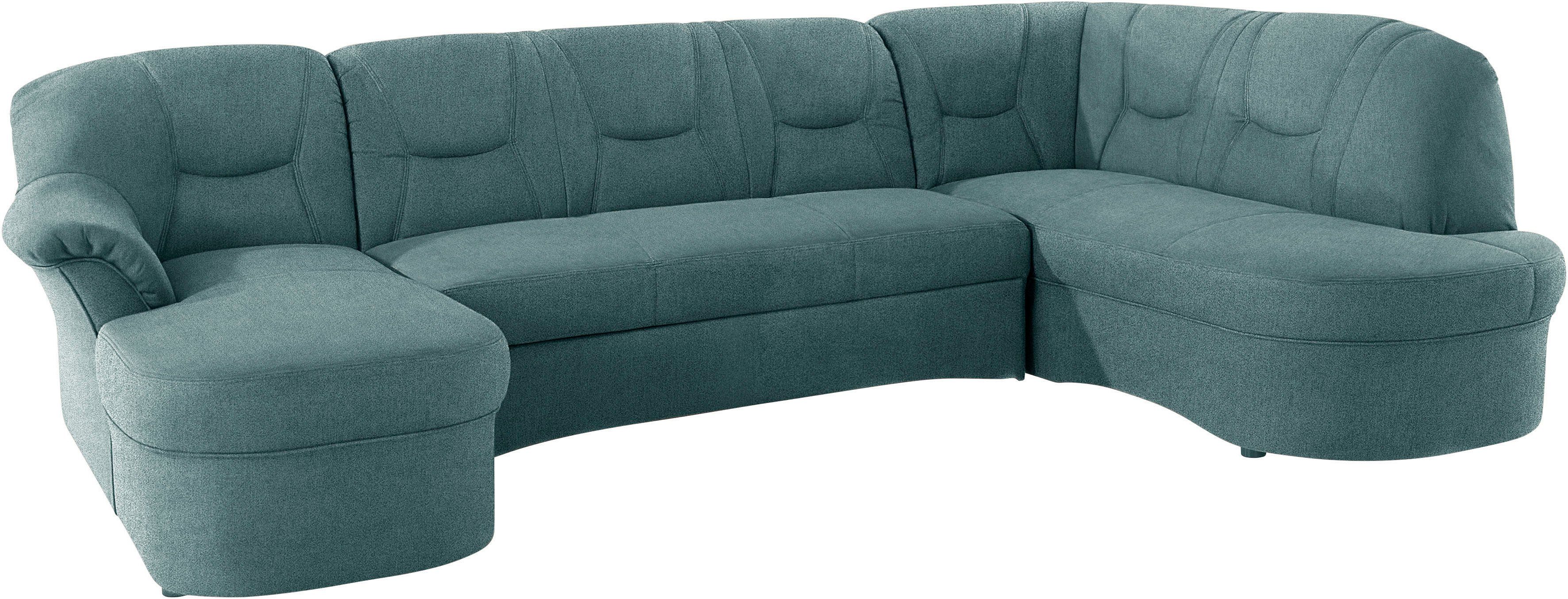 DOMO collection Wohnlandschaft SARAFINA 295x83x180 cm, auch mit Federkern für mehr Sitzkomfort!, whlw. mit Bettfunktion, elegantes Design, U-Form – Bild 5 von 5