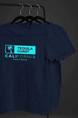 Neverless Print-Shirt Neverless® Herren T-Shirt California Ocean Drive Kalifornien Palme Sommer Fashion Streetstyle mit Print