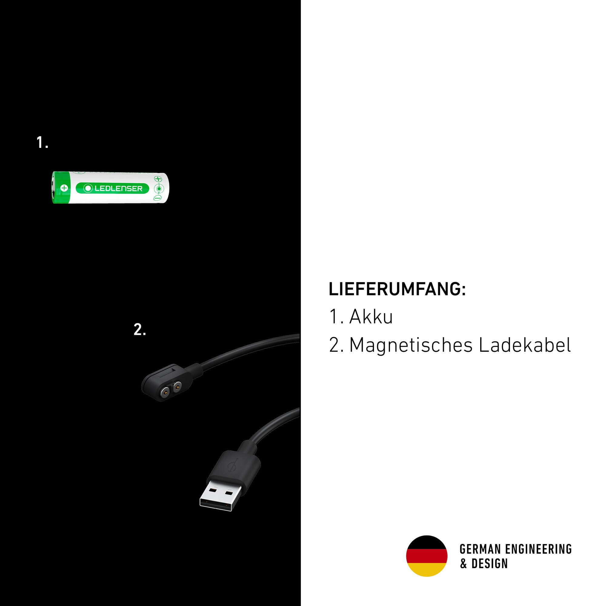 Ledlenser LED Stirnlampe MH7 Schwarz-Grau, 600 Lumen, 200m Leuchtweite, 40 Std. Laufzeit, IP54, wiederaufladbar