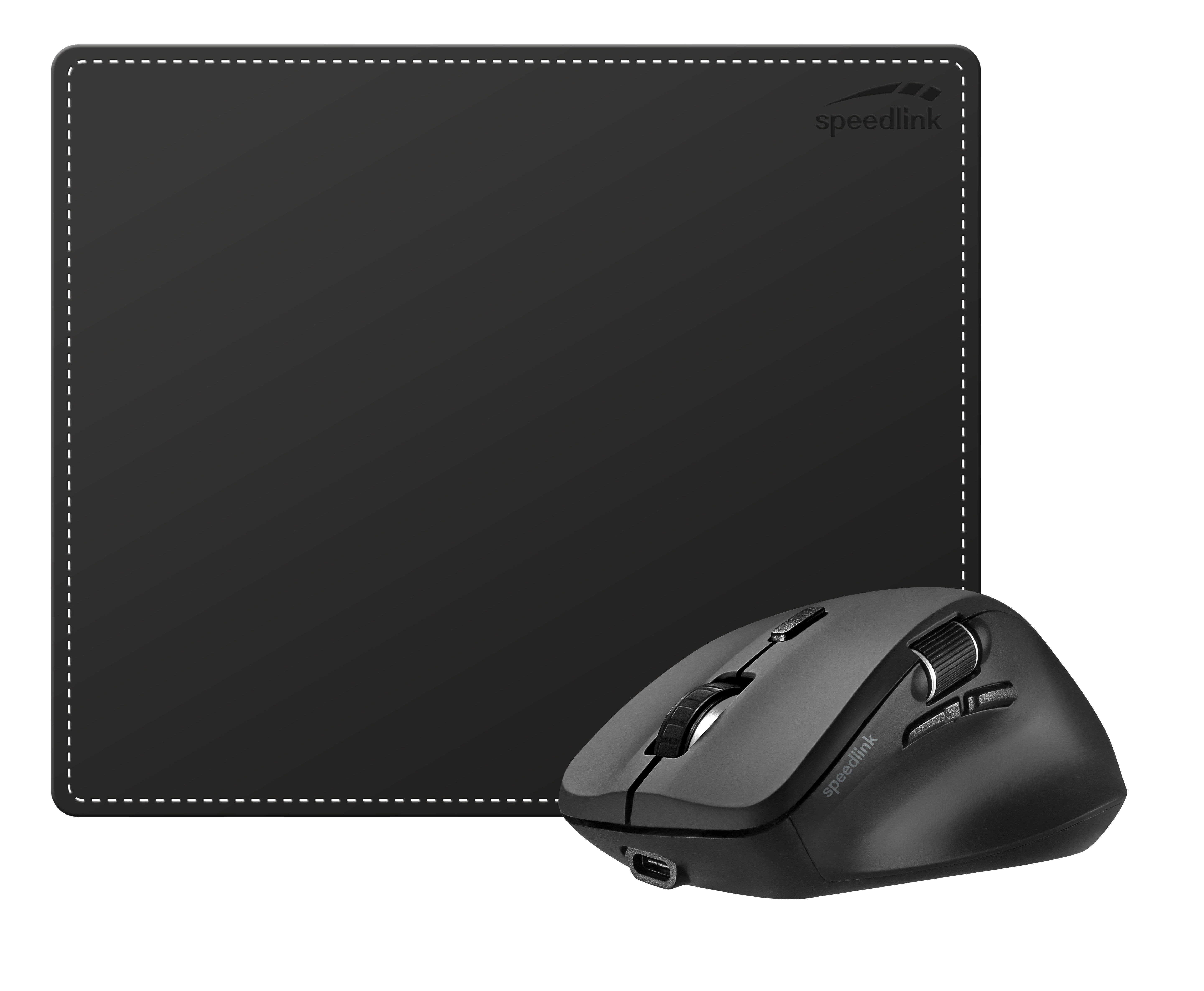 Maus Set, LIBERA Rechargeable Mouse, NOTARY Soft Touch Mousepad Maus