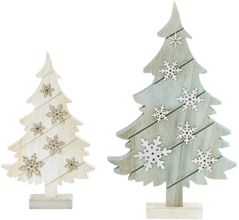 Schneider LED veredelt Tannen, Baum Weihnachtsdeko Glitzer-Schneeflocken, Warmweiß, integriert, fest mit LED
