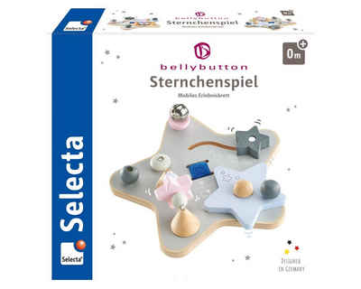 Selecta Spielzeug Lernspielzeug Kleinkindwelt Holz Sternchenspiel Mobiles Erlebnisbrett 19 cm 64029