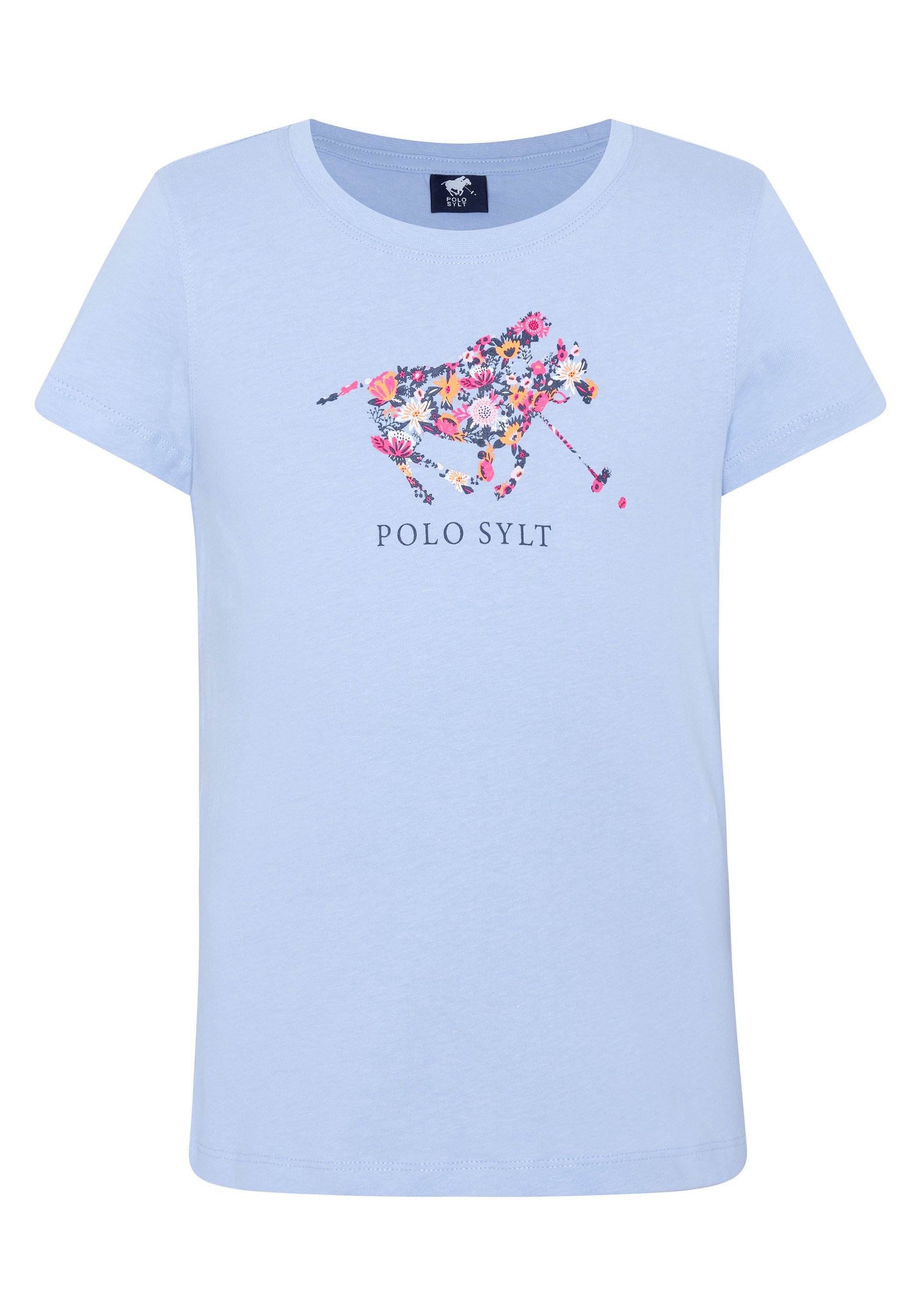 Polo Sylt Print-Shirt aus weichem Jersey 16-3922 Brunnera Blue