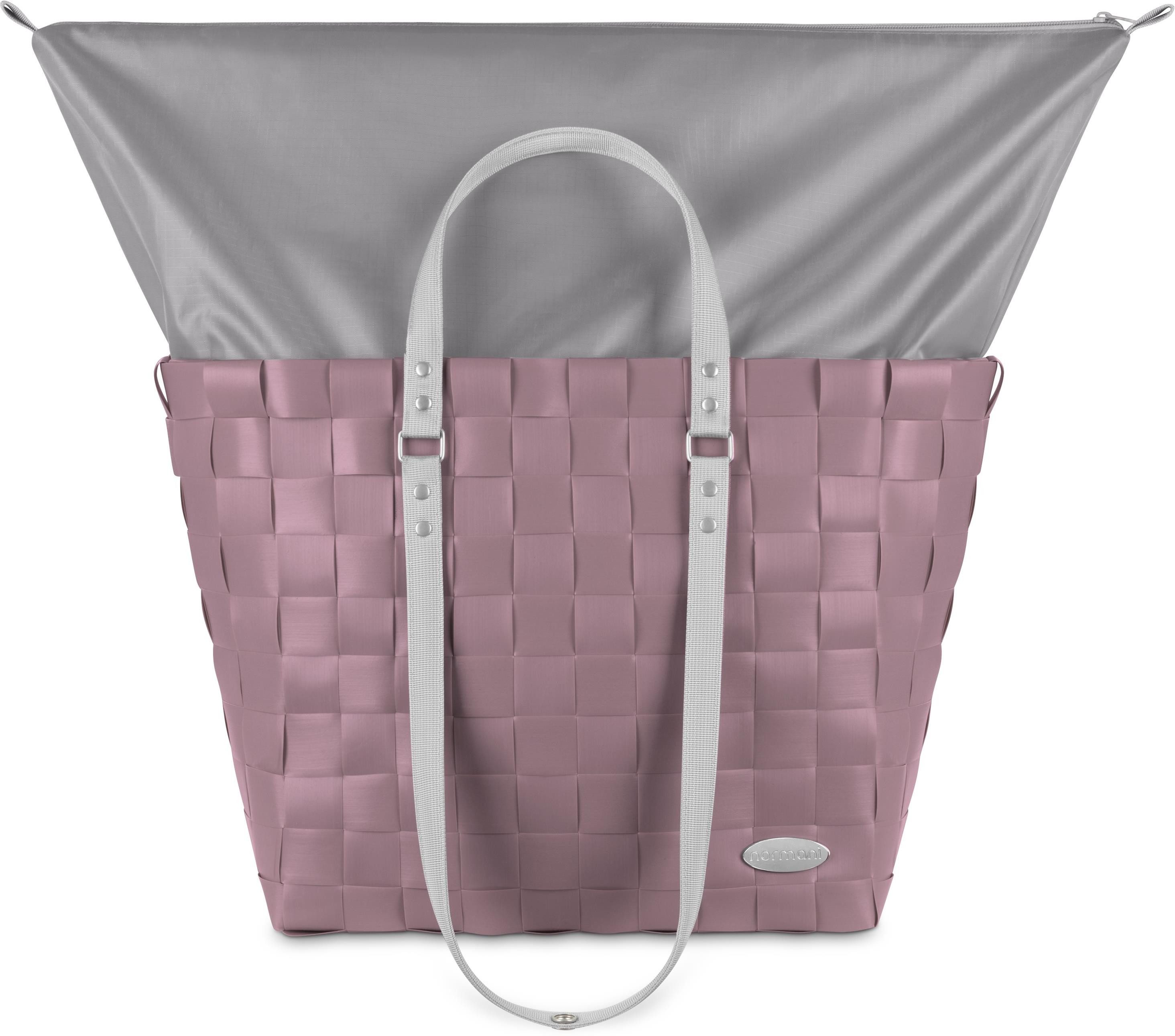 normani Einkaufskorb Einkaufstasche Korb mit erweiterbarem Volumen, 25 l, Badetasche Strandtasche Einkaufskorb mit 25 Liter Volumen