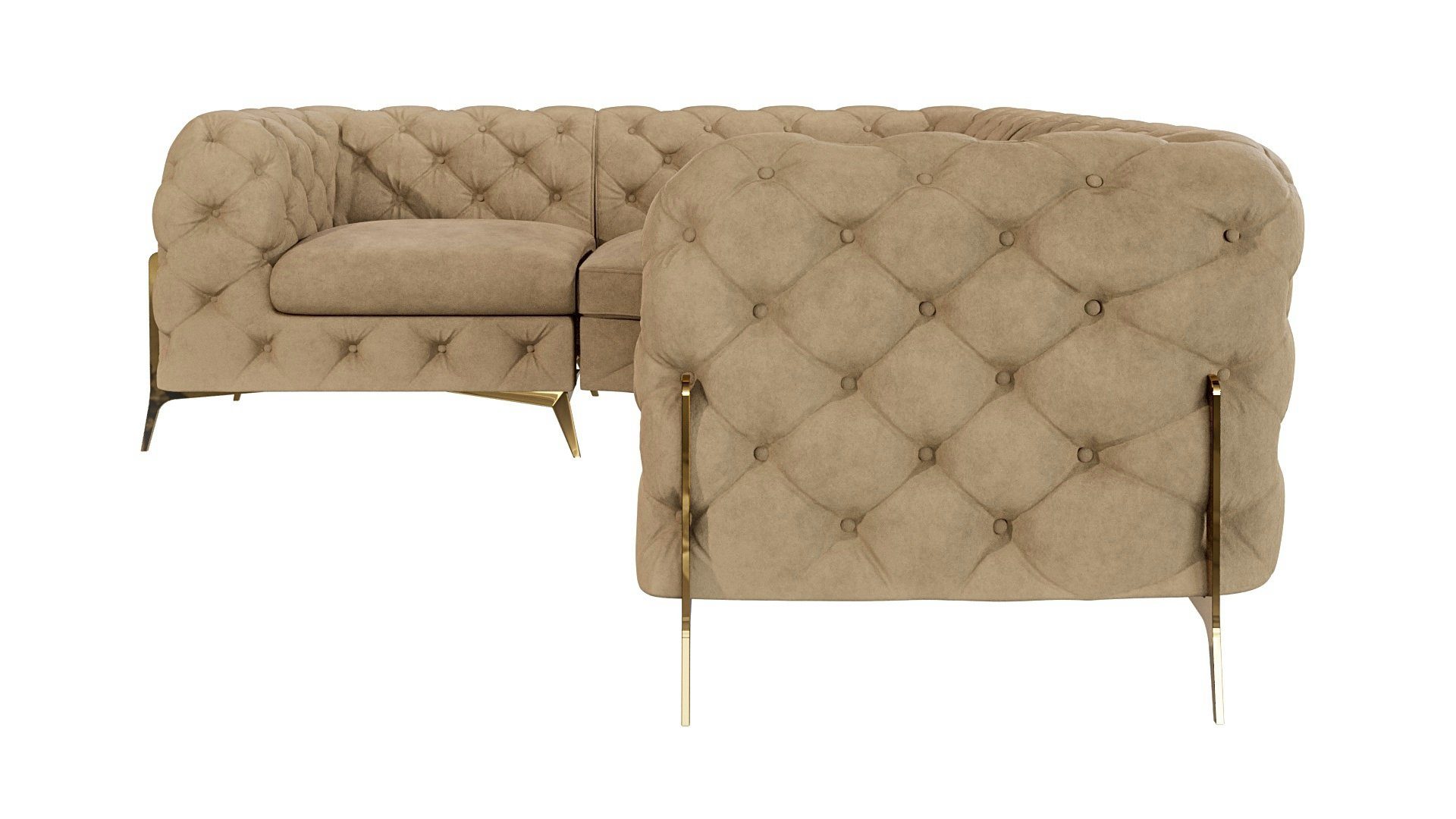 S-Style Möbel Ecksofa Ashley, Chesterfield mit günstig online kaufen