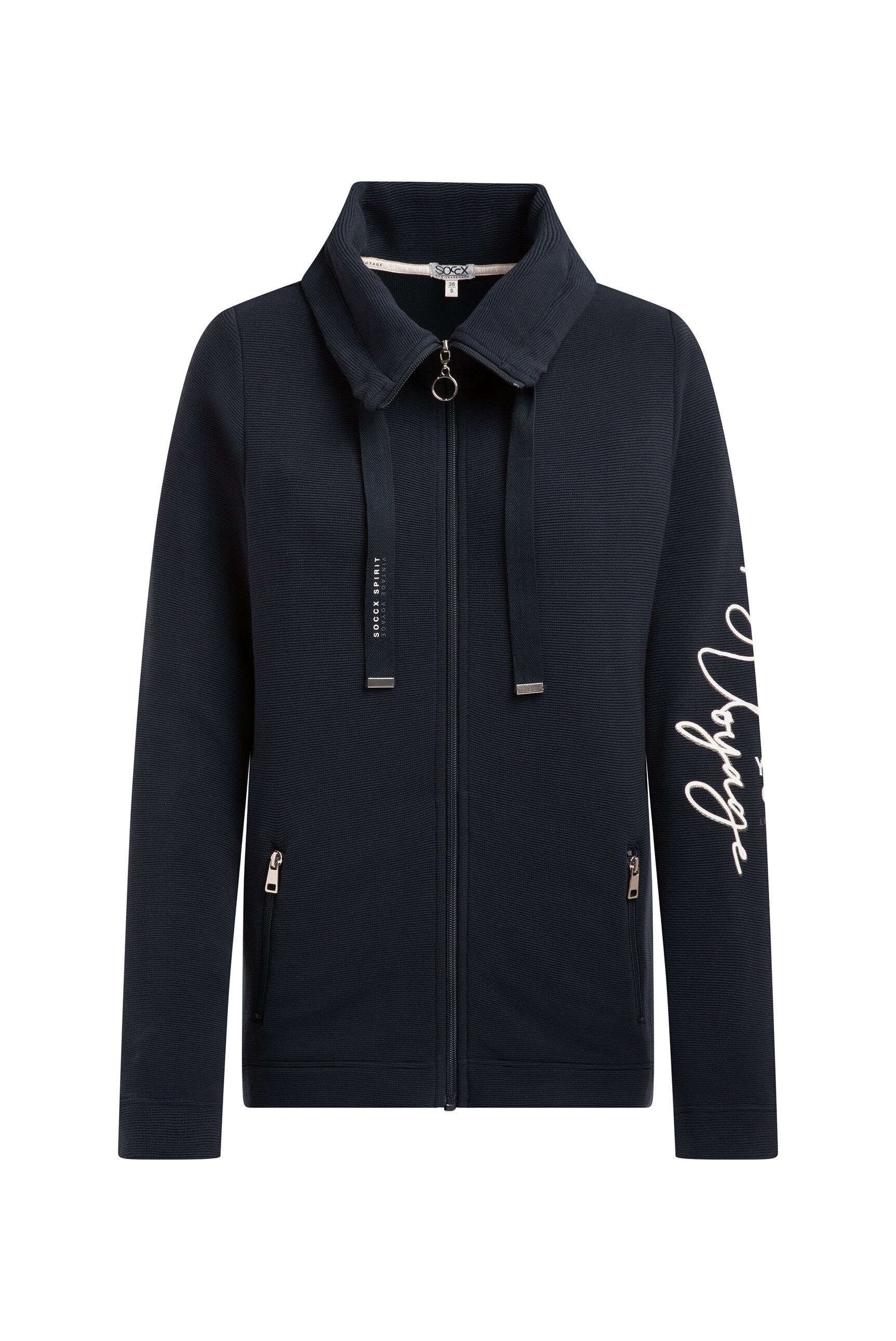 SOCCX Sweatjacke mit Reißverschlusstaschen günstig online kaufen