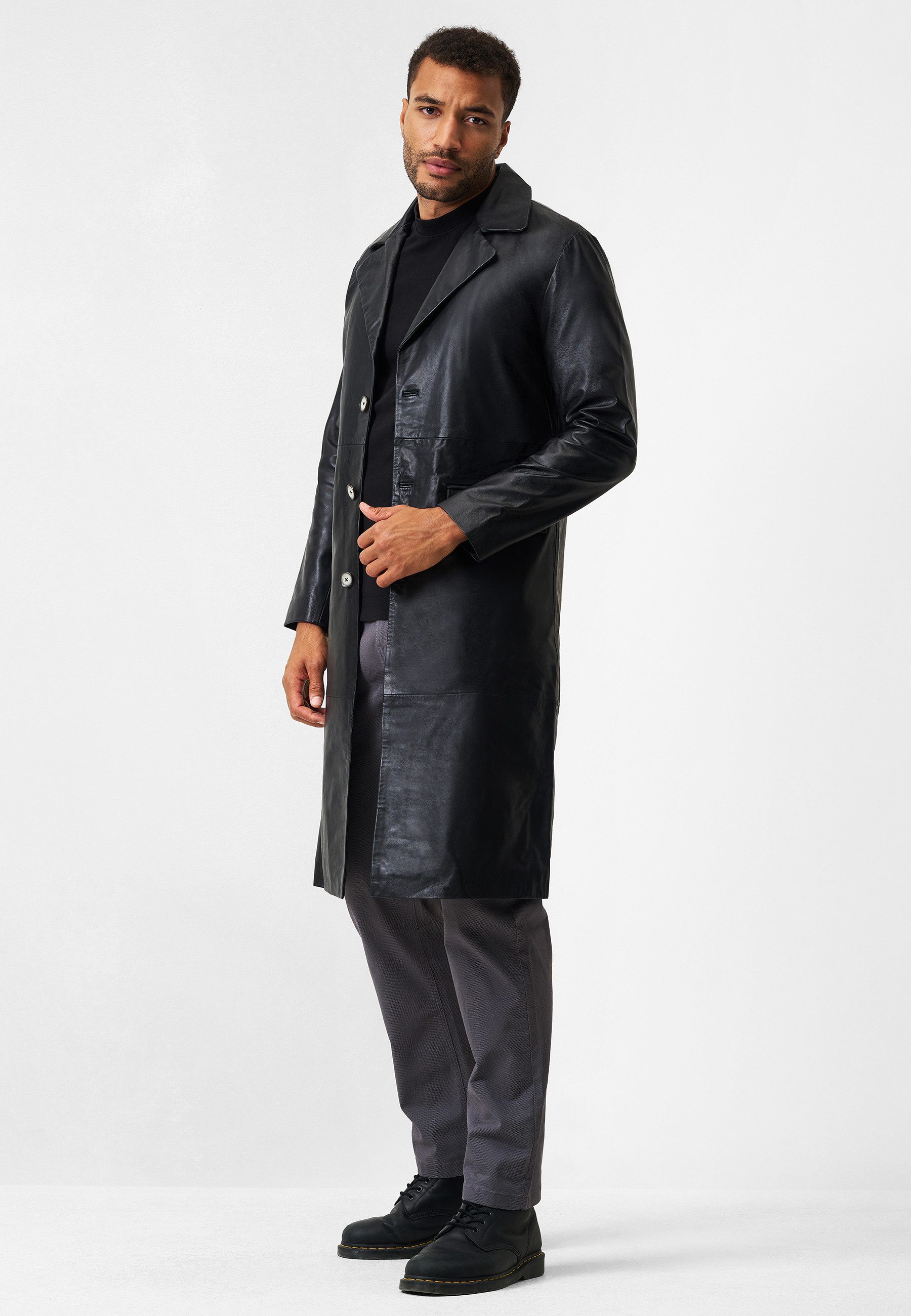 RICANO Ledermantel Paolo Eleganter Mantel aus Lammleder günstig online kaufen