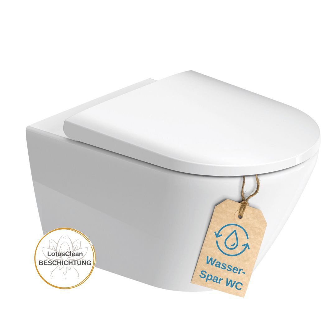 Tiefspül-WC Duravit Wand WC spülrandlos WC Sitz Schallschutz
