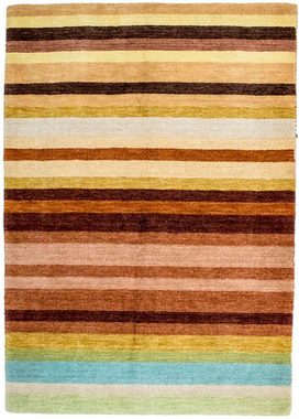 Wollteppich Gabbeh Teppich handgetuftet mehrfarbig, morgenland, rechteckig, Höhe: 18 mm