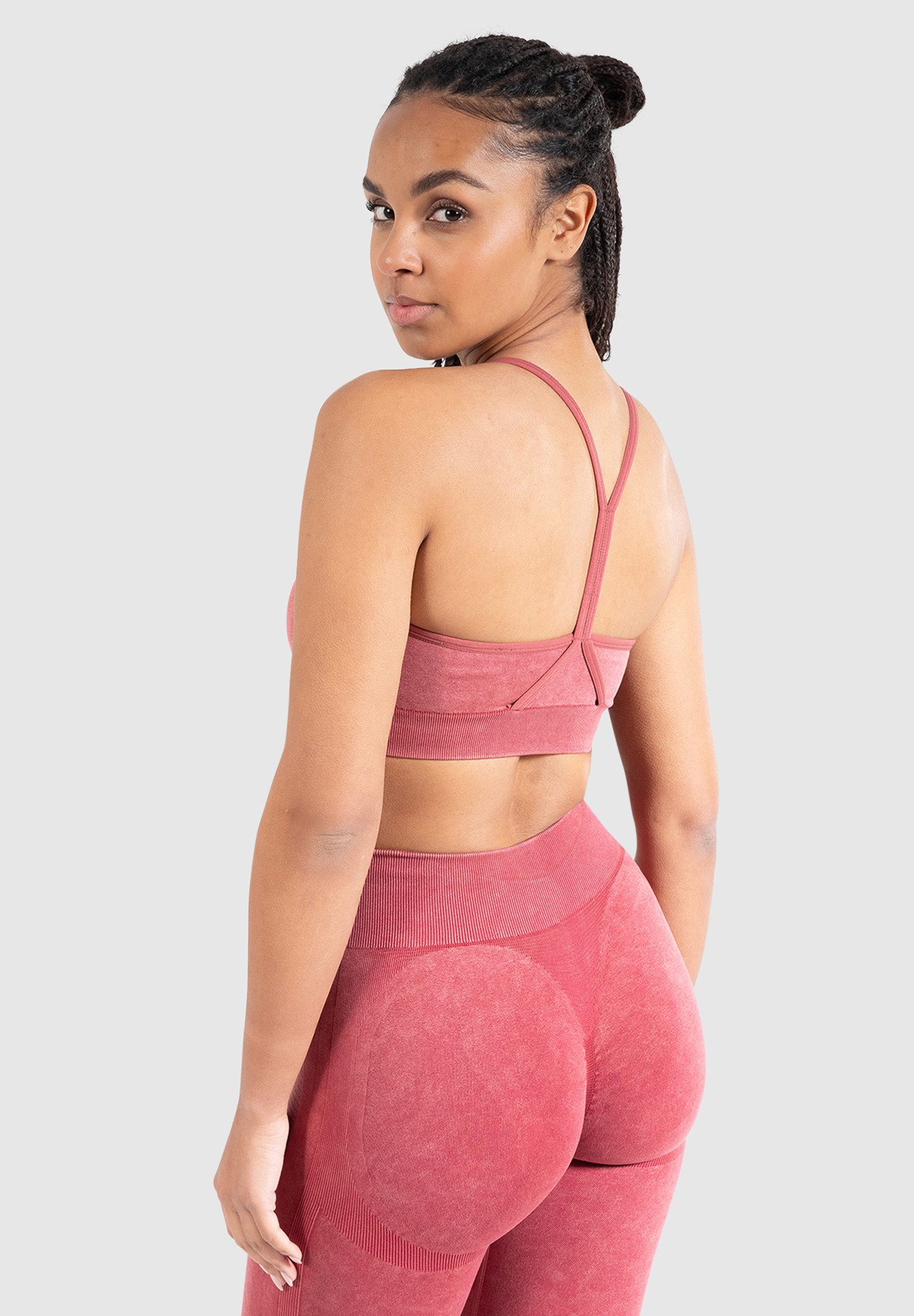 Smilodox Sport-BH Batik Acid Scrunch, Rutschfester Bustier mit Batik Waschu günstig online kaufen