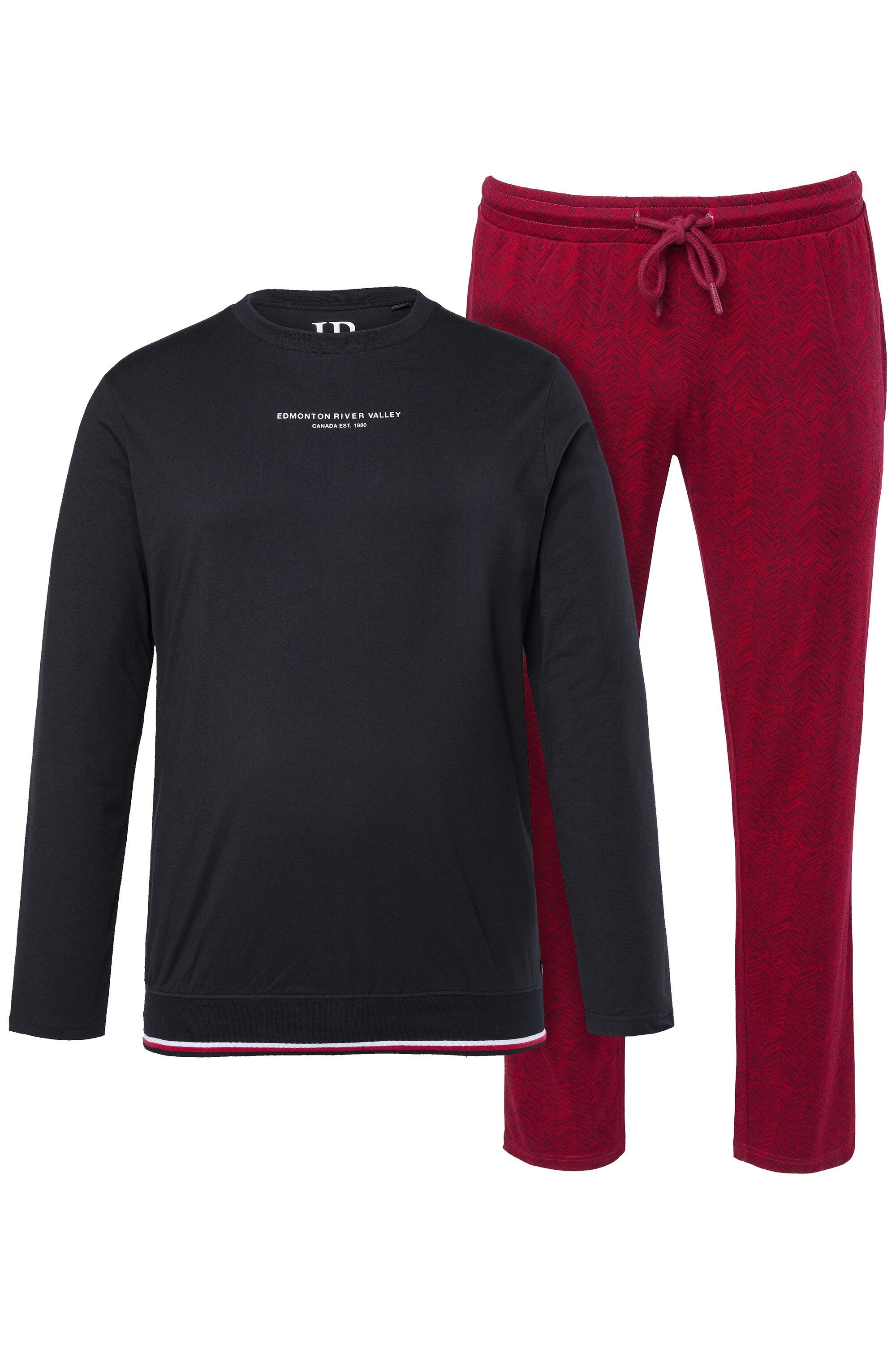 JP1880 Schlafanzug Schlafanzug Bauchfit Homewear T-Shirt lange günstig online kaufen