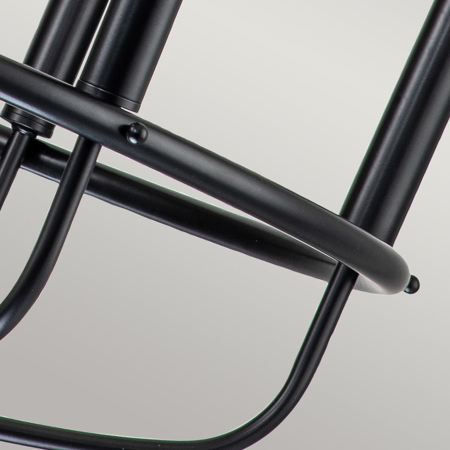 Licht-Erlebnisse Kronleuchter VIGO, ohne Leuchtmittel, Metall E14 B: 73 cm H: max. 192,2 cm Schwarz Modern