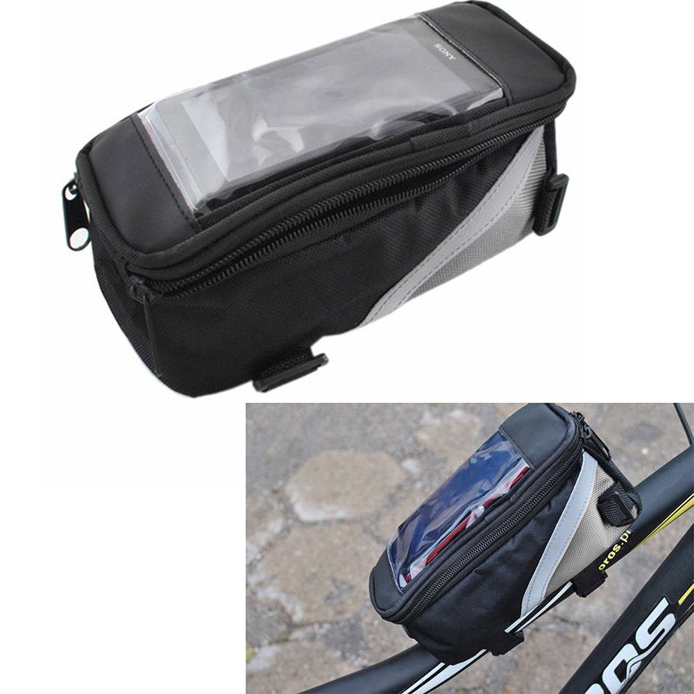 TSB Werk Fahrradtasche Fahrradtasche Rahmentasche Oberrohrtasche Bag,  Smartphone, Handy, Halterung, Tasche