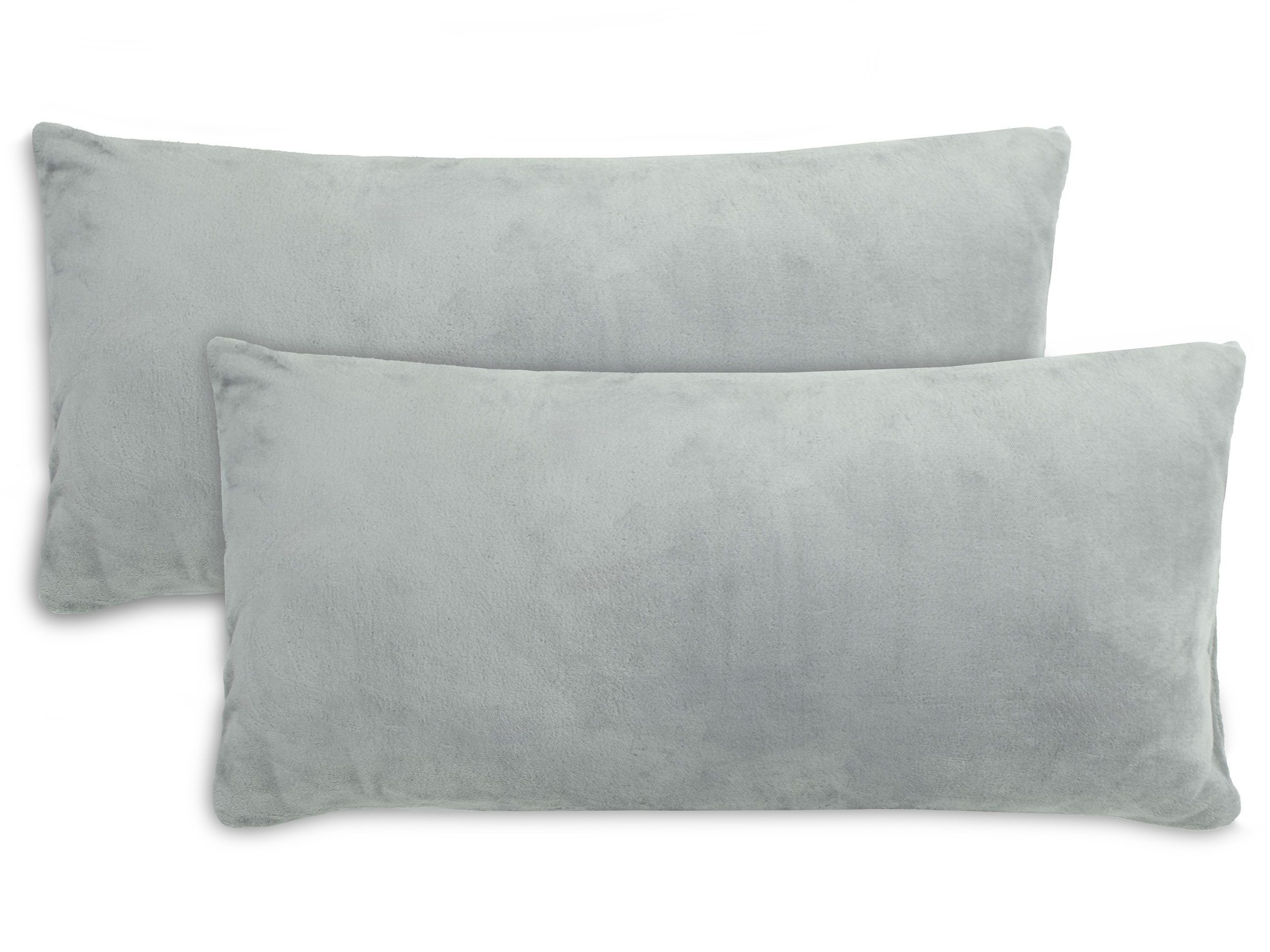 ZOLLNER Kissenbezug, (2 Stück), 40 x 80 cm, 100% Polyester, vom Hotelwäschespezalisten