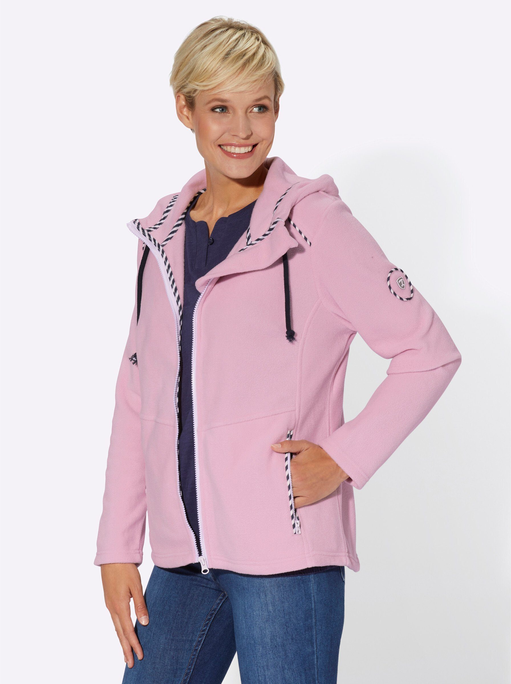 Polyester WEIDEN Fleecejacke, recyceltem Mit WITT