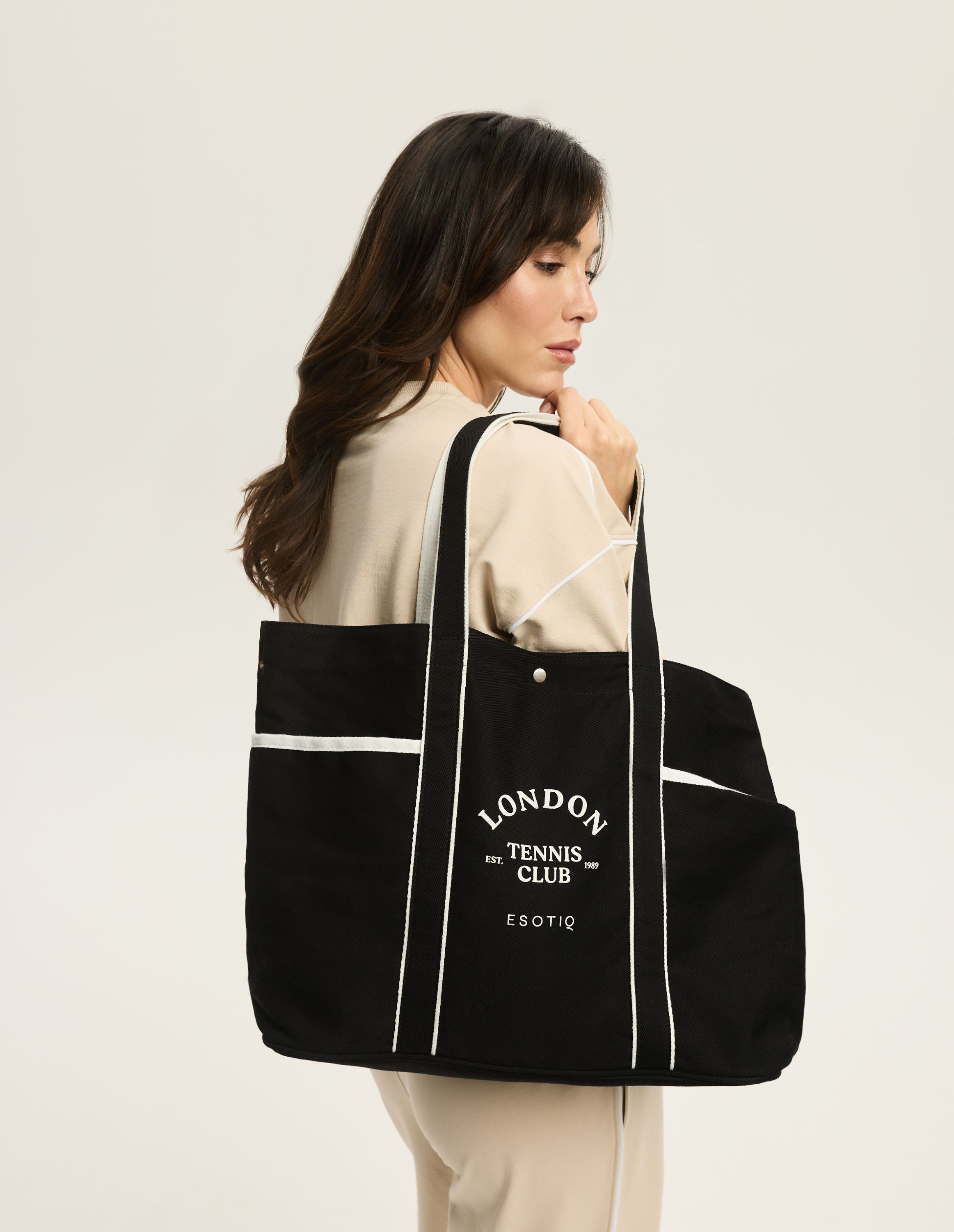 ESOTIQ Shopper Große Shopper Tasche XL Baumwolle bedruckt bequem Alltag Remi (1-tlg)