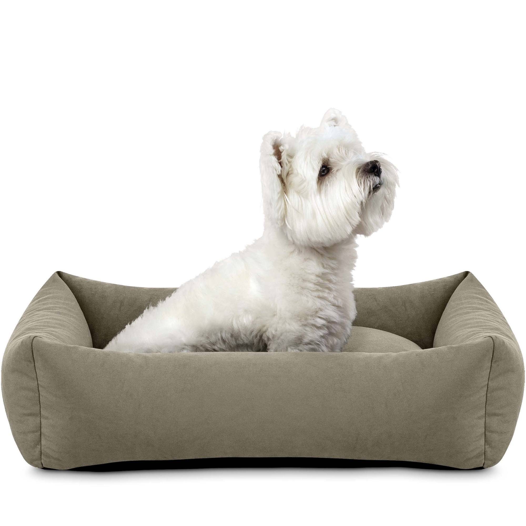 KONSIMO® Tierbett Hundebett CANINI, 100 % Polyester, Kissenbezug abnehmbar, Super Clean Technologie