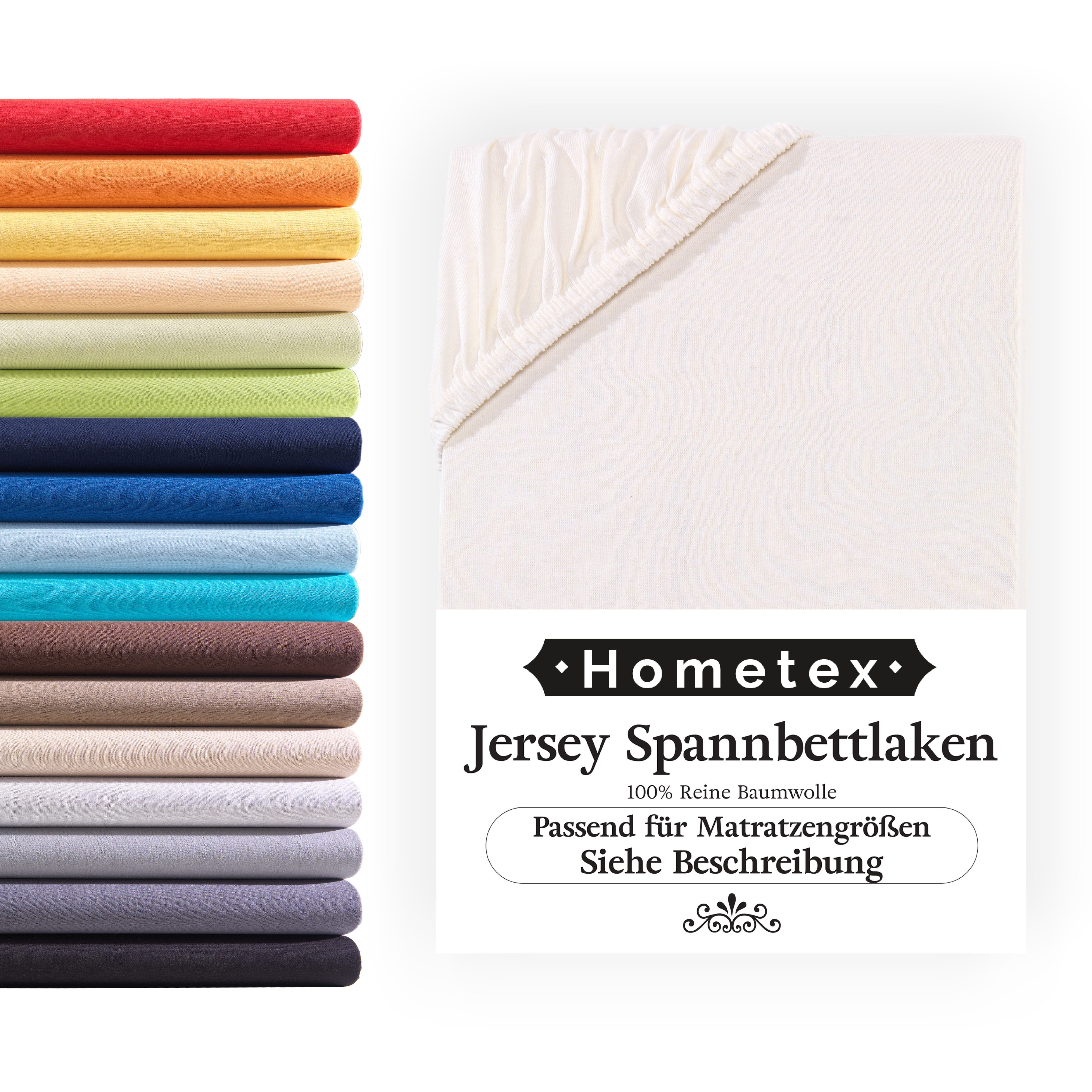 Hometex Premium Textiles Spannbettlaken Jersey-Bettlaken aus günstig online kaufen