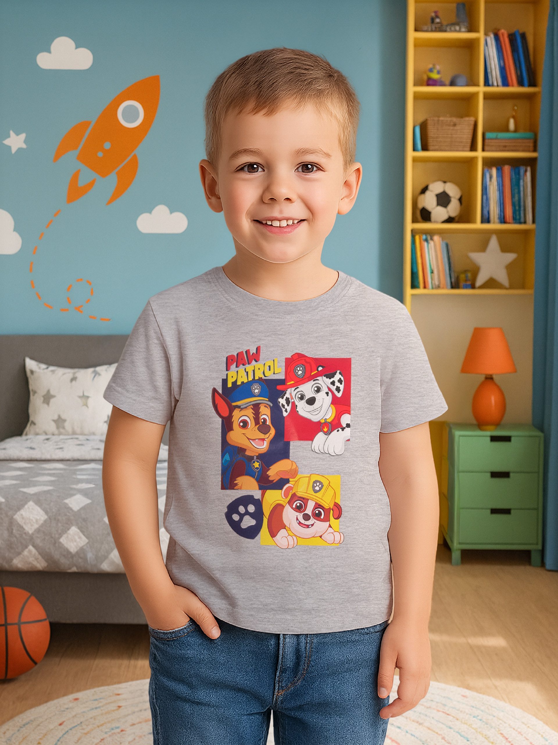 United Labels® T-Shirt Paw Patrol - Chase, Marshall & Rubble