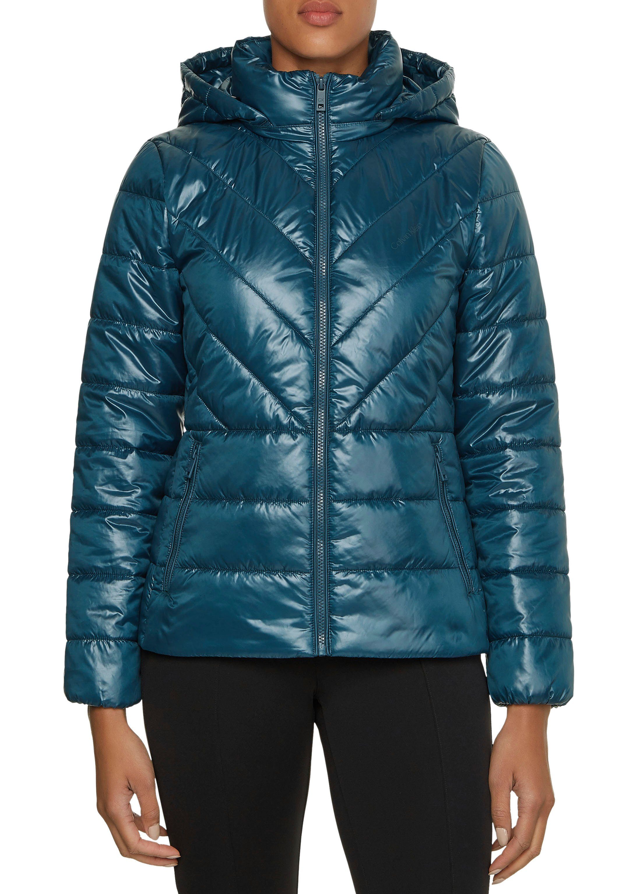 mit PADDED abnehmbarer Klein Steppjacke JACKET ESSENTIAL Calvin RECYCLED Kapuze