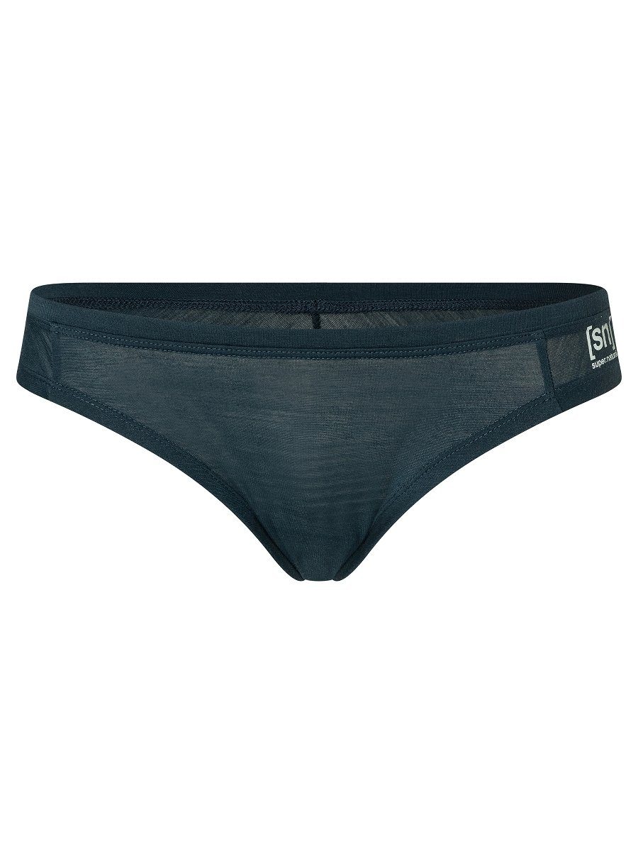 Funktionsslip TUNDRA175 Merino Sport-BH THONG Merino-Materialmix W funktioneller SUPER.NATURAL Blueberry