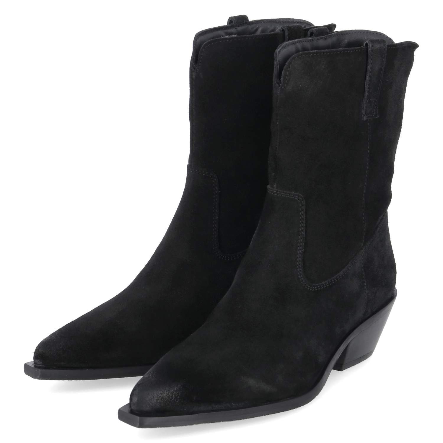 Copenhagen Studios Copenhagen Shoes CS9043-0001 black Damen Rauleder black Westernstiefel