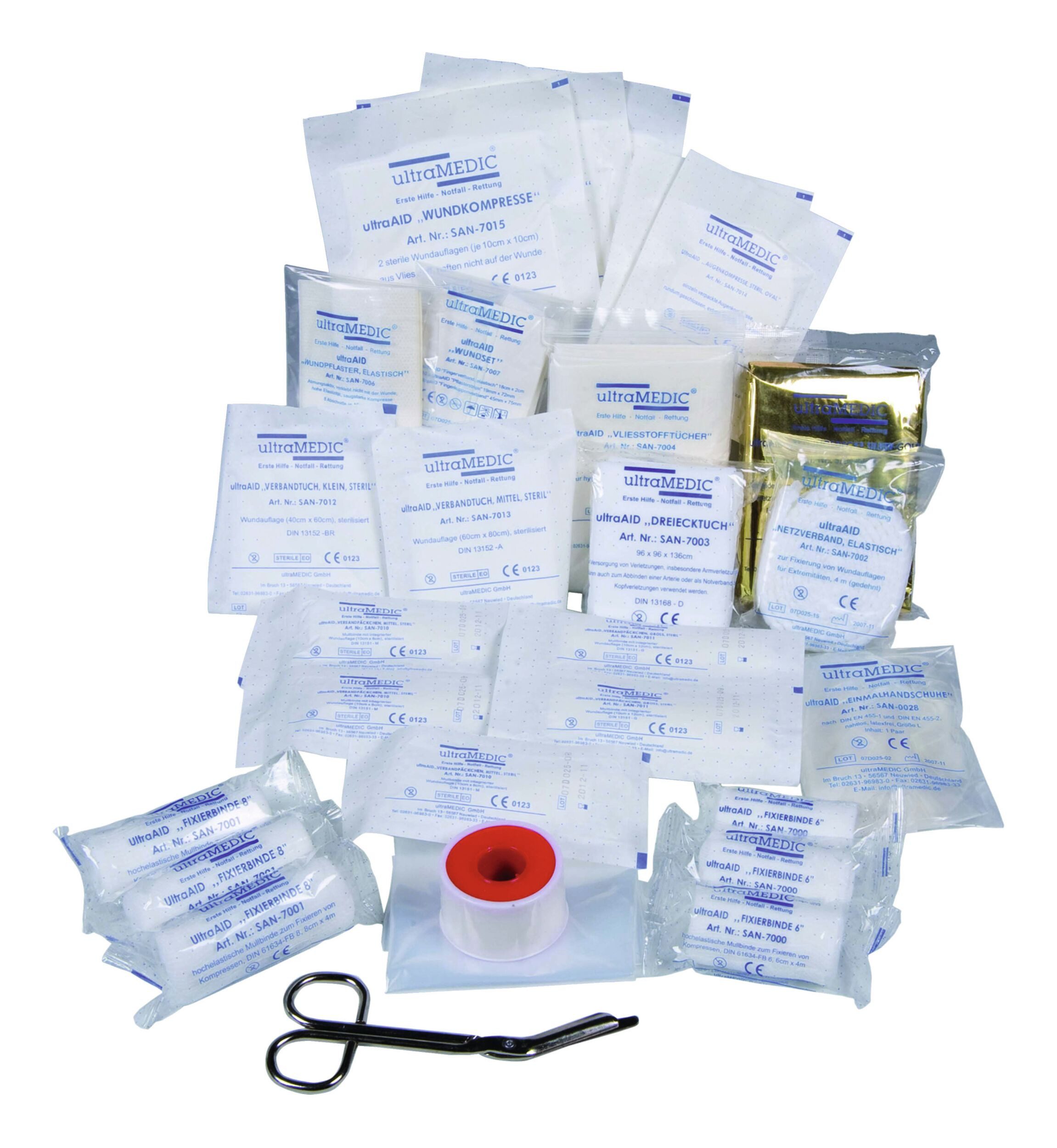 Ultramedic Erste-Hilfe-Set, Füllung ultraFilling DIN 13157