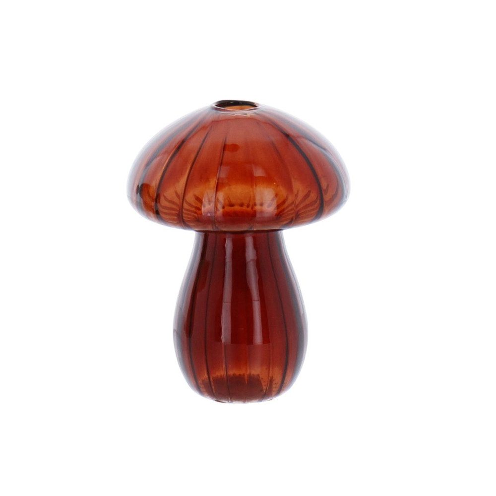MICA Dekofigur Pilz - glitzernd rot - ca. 9 x 9 x 12 cm