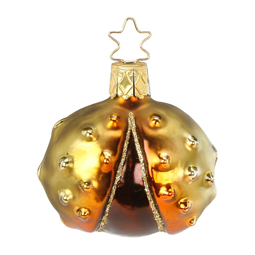 INGE-GLAS® Christbaumschmuck Kastanie 5cm (1-tlg), mundgeblasen, handbemalt