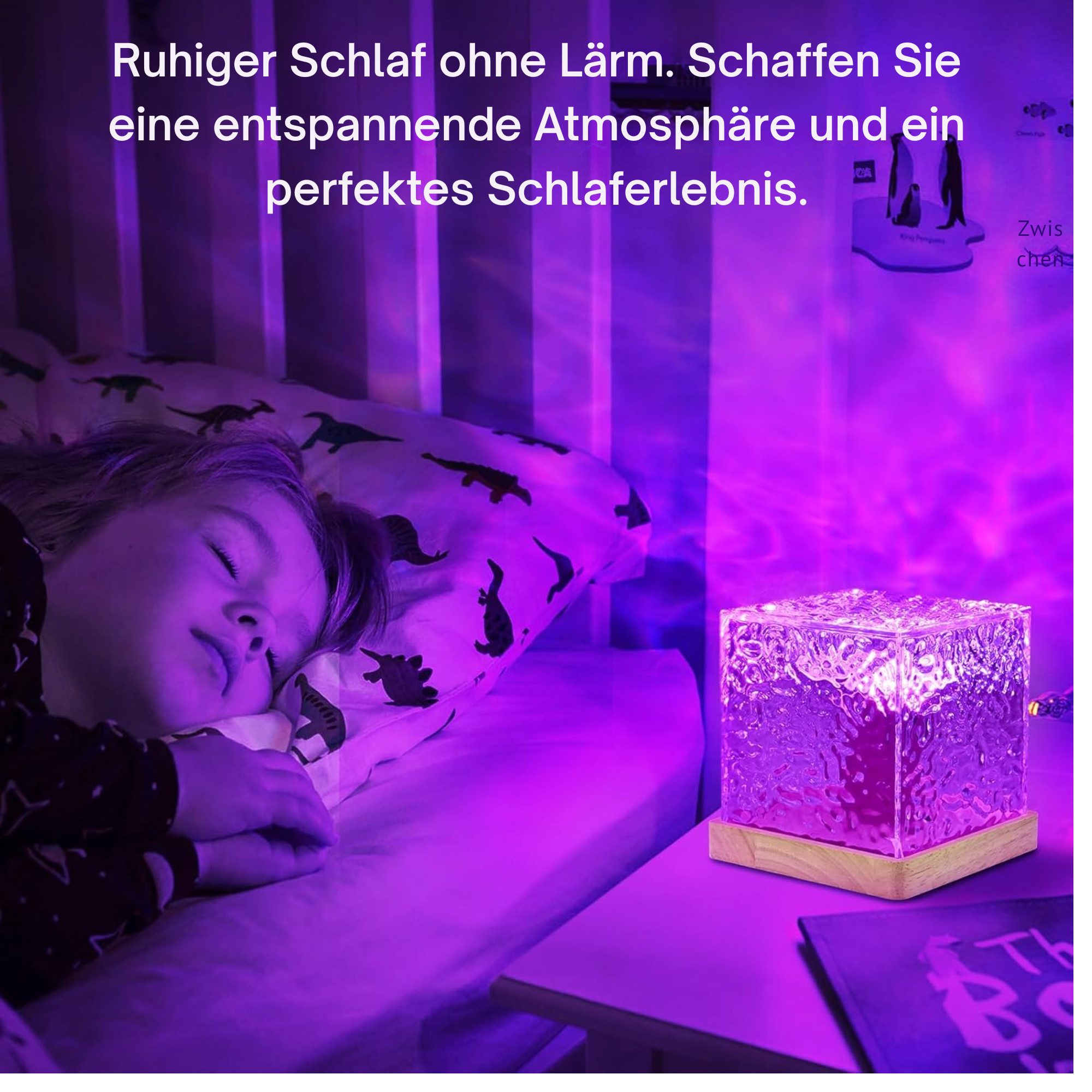 Vivitar LED Nachtlicht Sternenhimmel Projektor mit Fernbedienung, 3D Galaxy Lampe 16 Farben, 16 Farben, 30 Modi, LED fest integriert, RGB, 30 Modi und Meereswel – Bild 4 von 5