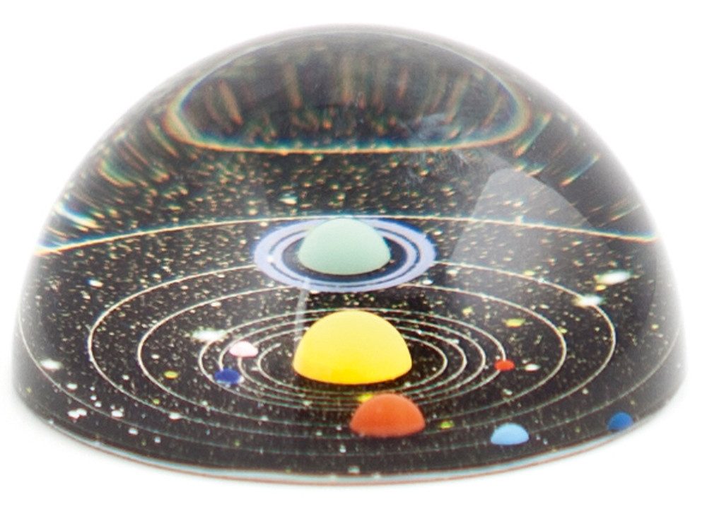 Kikkerland Dokumentenhalter Kikkerland Planetarium Papiergewicht, SC22, schwarz