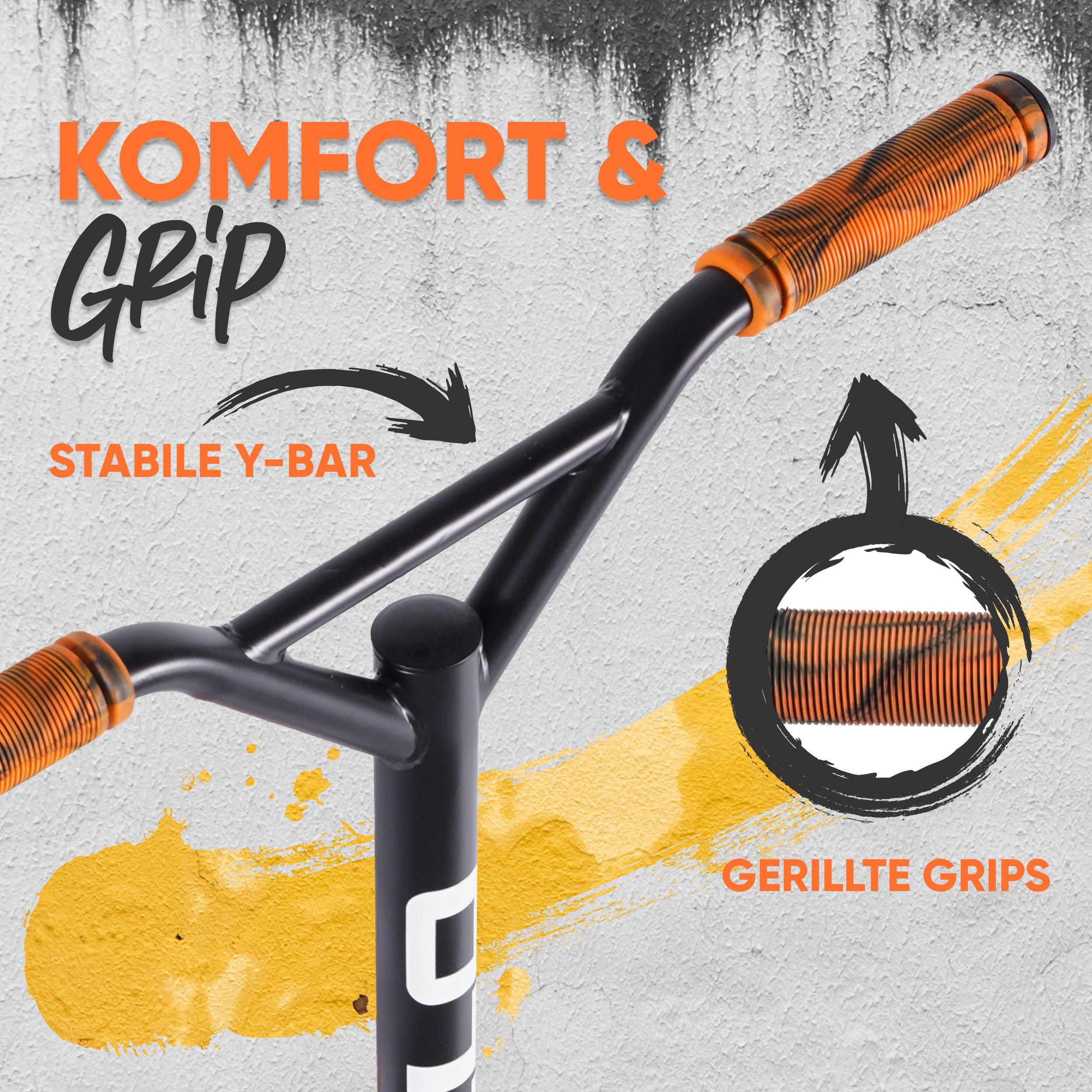 Apollo Stuntscooter Gravity - Fun-Kickscooter für Kinder und Teenager, Hohe Belastbarkeit (bis 100kg) und einfaches Handling. – Bild 5 von 5