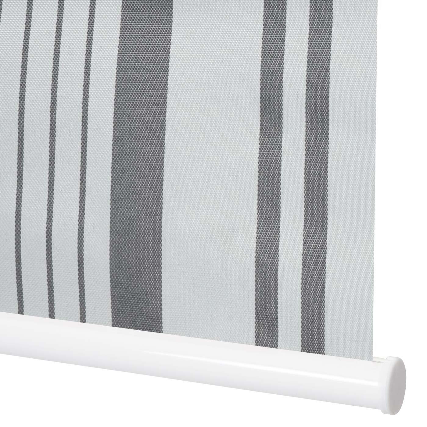Seitenzugrollo MCW-D52-120x160, MCW, abdunkelnd, verschraubt, freihängend, Bohrmontage, Kettenzug inkl. Kindersicherung, stufenlos, blickdicht, Thermobarriere