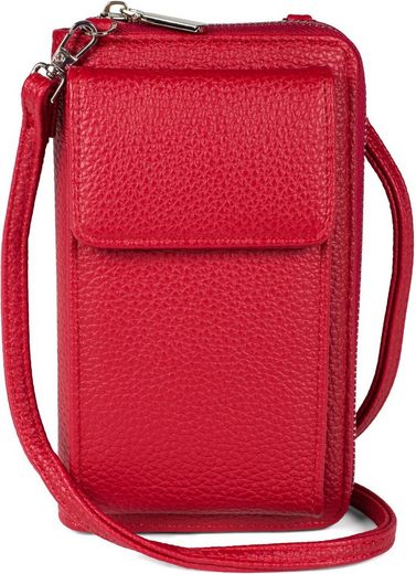 styleBREAKER Mini Bag, Geldbörse mit Handyfach - Umhängetasche RFID Schutz
