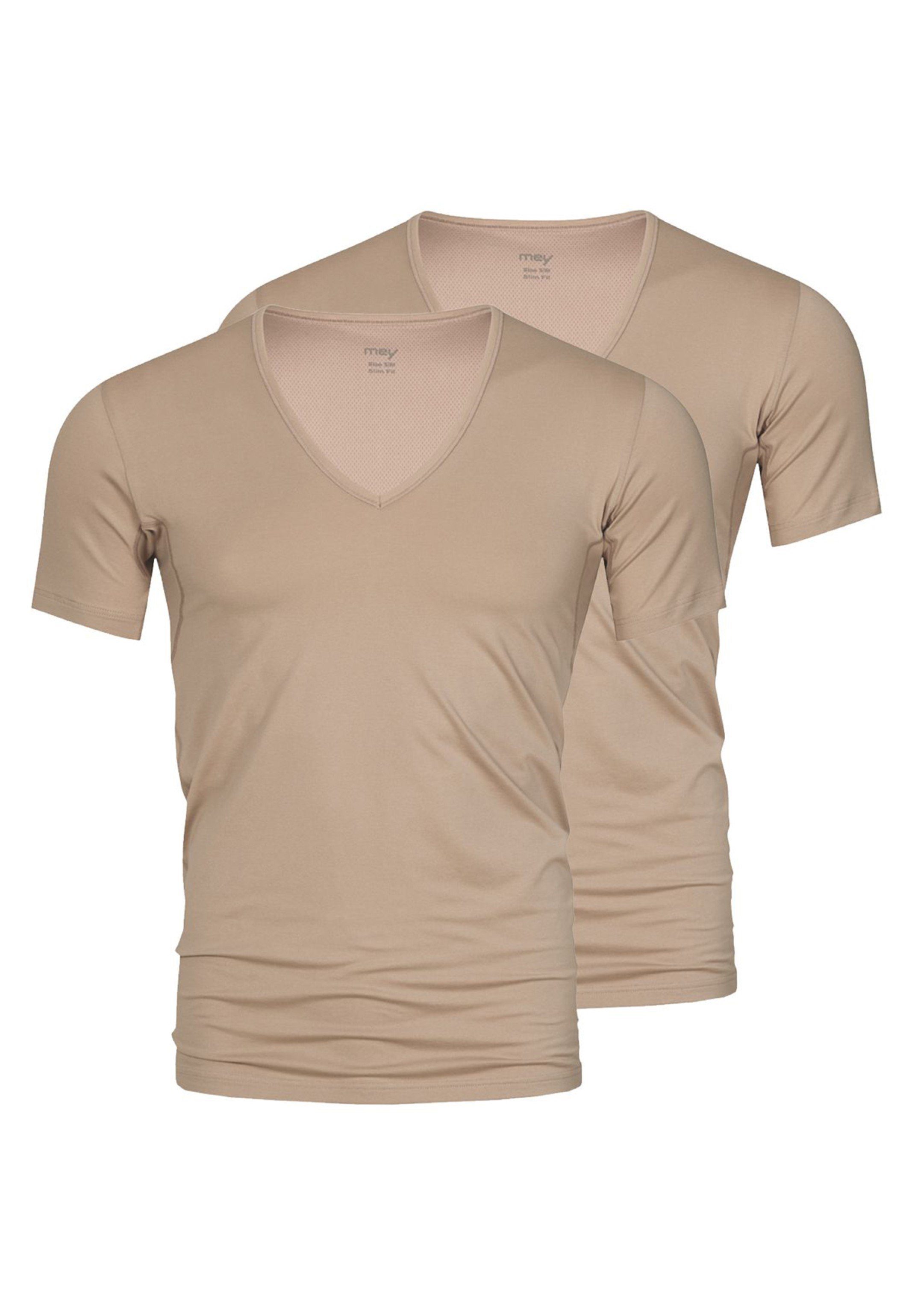 Mey Unterhemd »2er Pack Dry Cotton« (2 Stück), Slim Fit - T-Shirt mit  V-Ausschnitt - Baumwolle - Einsätze unter den Achseln, Unter dem  Businesshemd unsichtbar, Komfortschnitt mit extralangem Rücken online  kaufen | OTTO