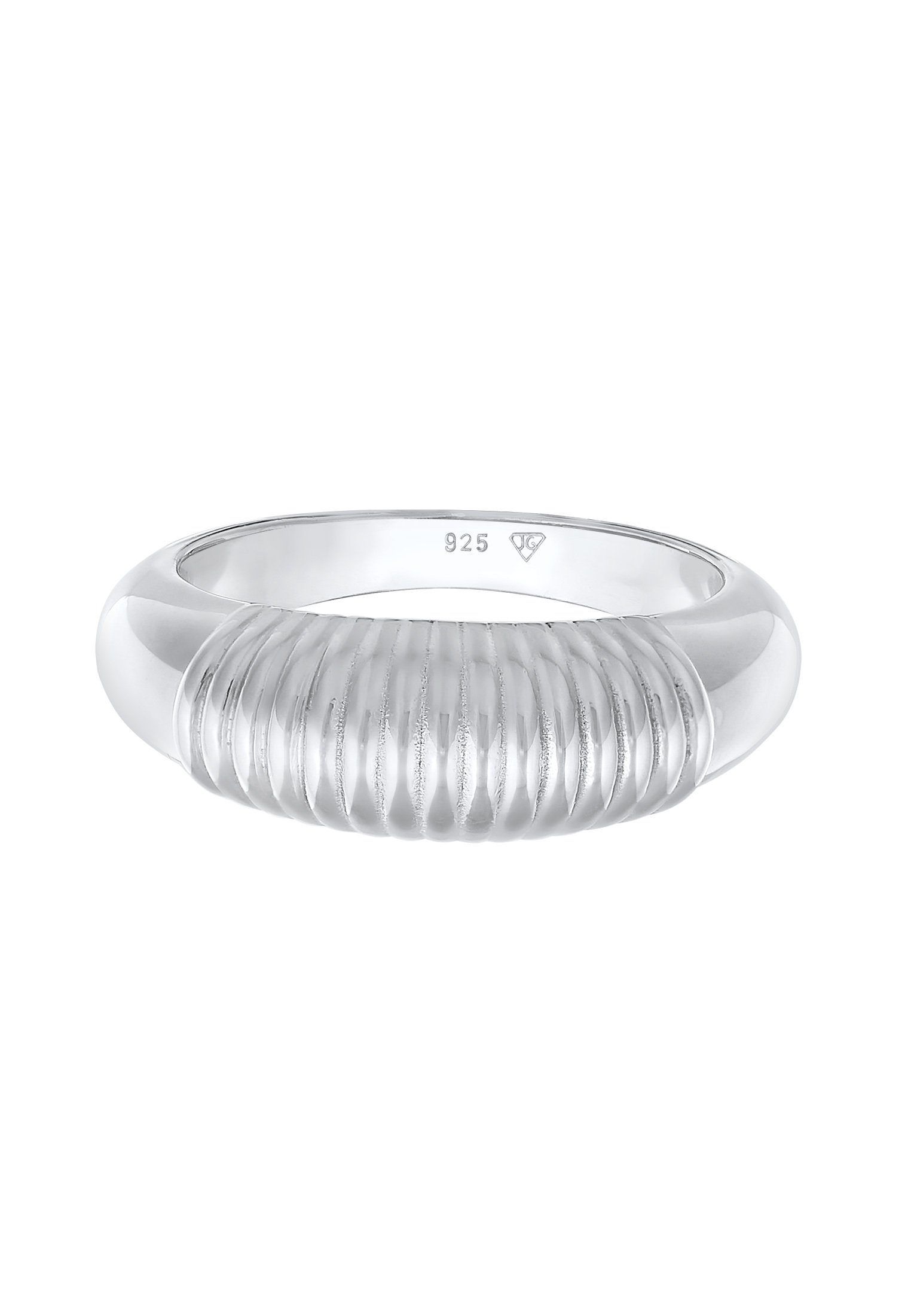 Elli Premium Fingerring Bandring Chunky Riffel günstig online kaufen