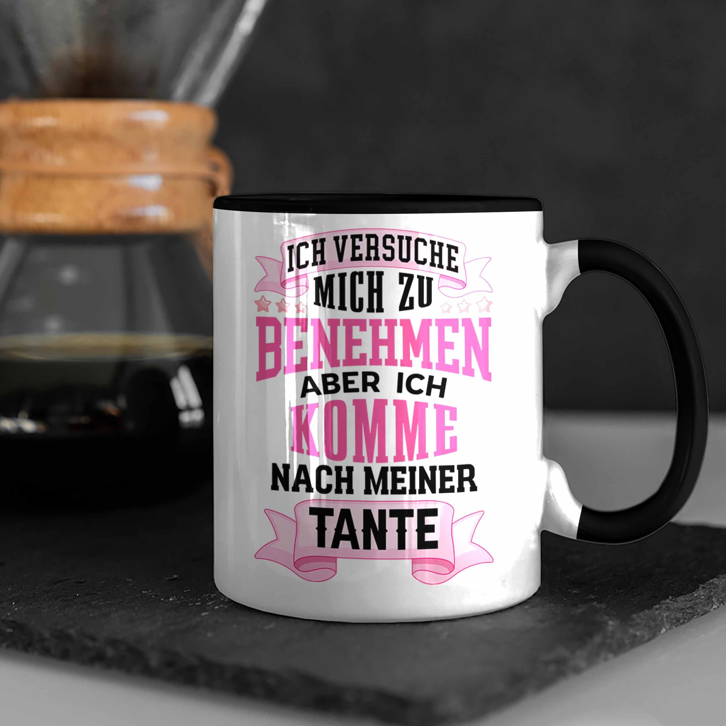 Lustige Trendation Geschenkidee - von Schwarz für Tasse Tasse Neffin Tante Geschenk Trendation