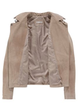 Tamaris Lederjacke aus Veloursleder